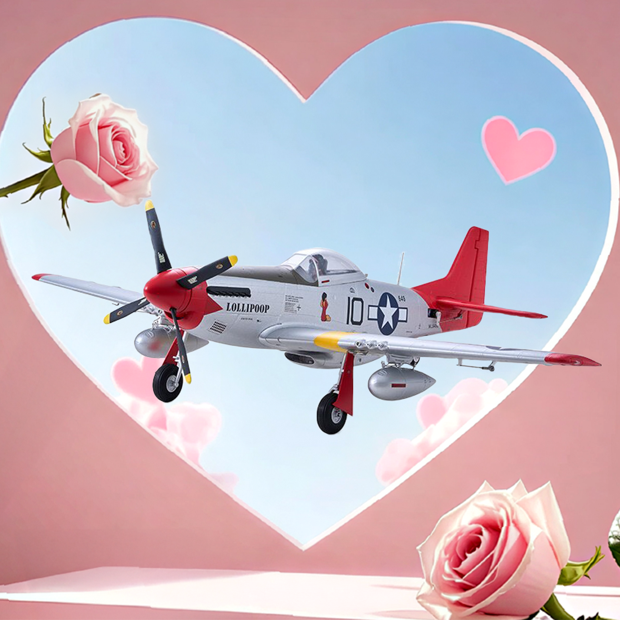 Arrows 850mm P-51D Mustang with Vector Flight Stabilization System PNP / RTF 