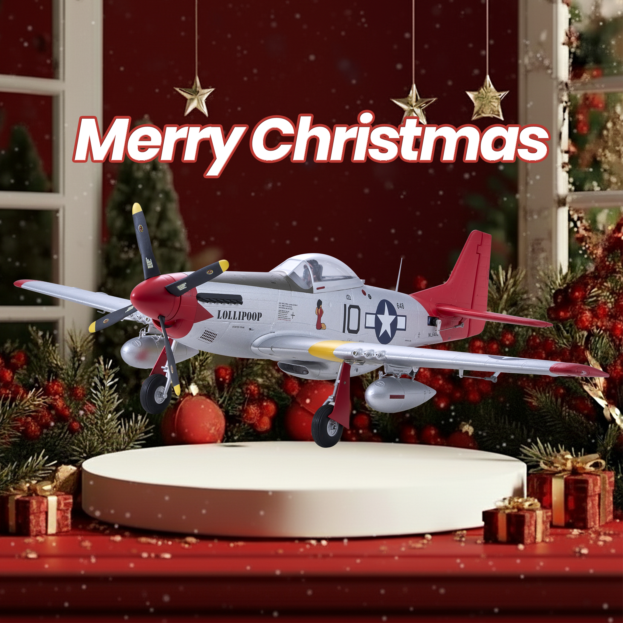 Arrows 850mm P-51D Mustang with Vector Flight Stabilization System PNP / RTF 