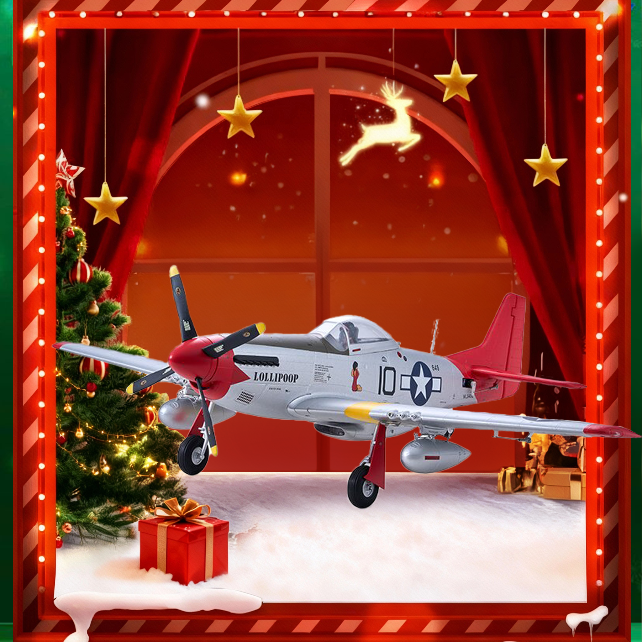 Arrows 850mm P-51D Mustang with Vector Flight Stabilization System PNP / RTF 