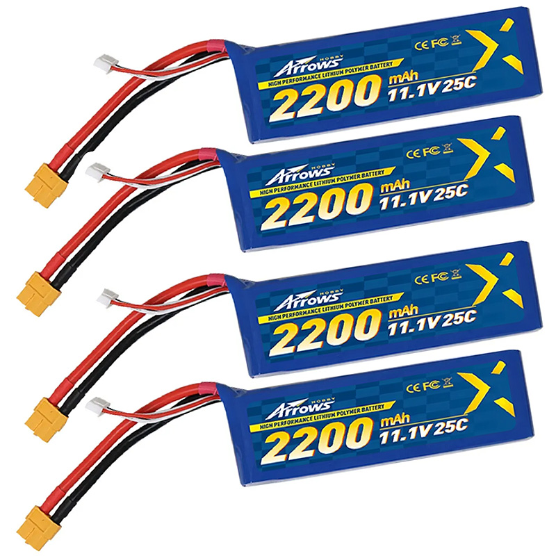 LiPo Battery 11.1V 2200mAh 25C 3S with XT60