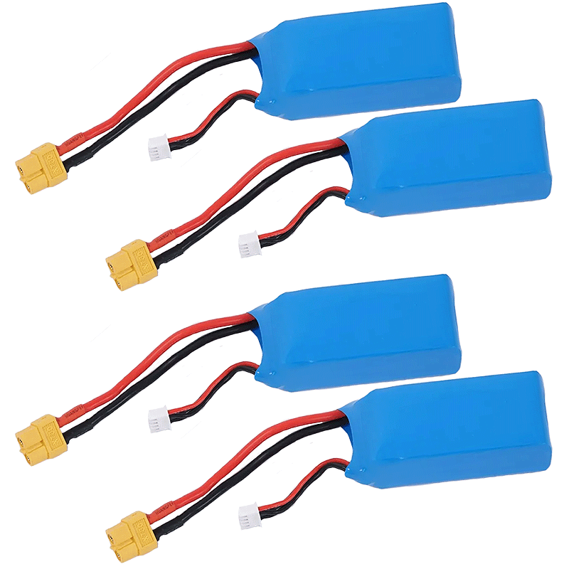 3S 11.1V 1300mAh 25C Battery: 1400mm Prodigy, 1200mm Trekker