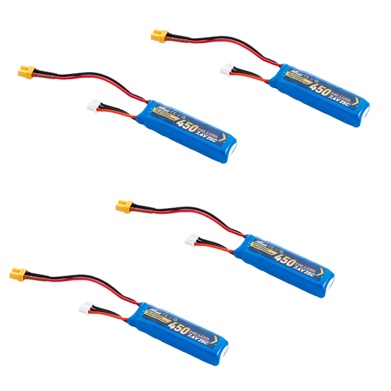7.4V 450mAh 25C (XT30 Plug) Battery for Arrows 30mm Viper-AHBAT009