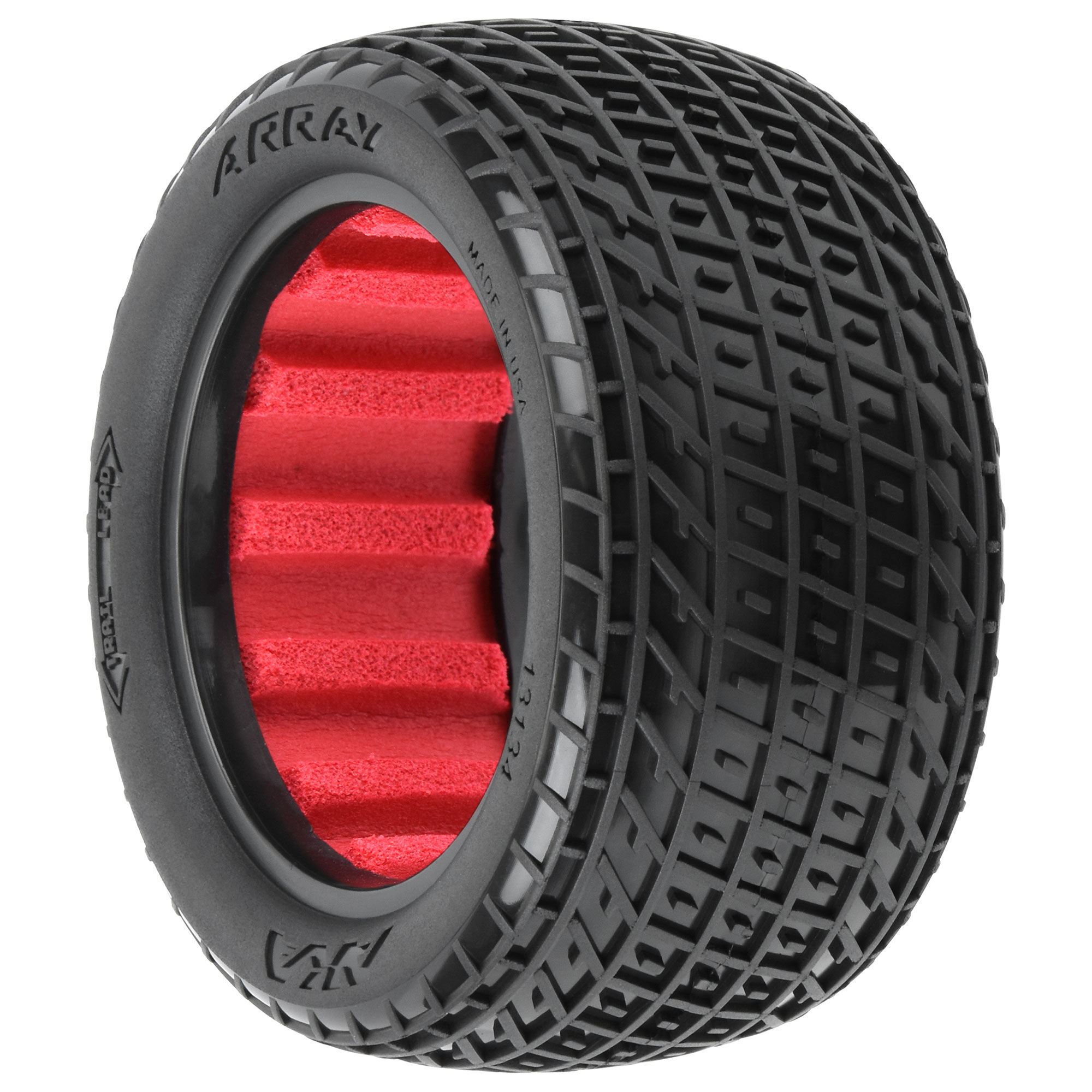 AKA PRODUCTS, INC. 1:10 Array Clay Rear 2.2" Dirt Oval Tires (2)-AKA13134CR