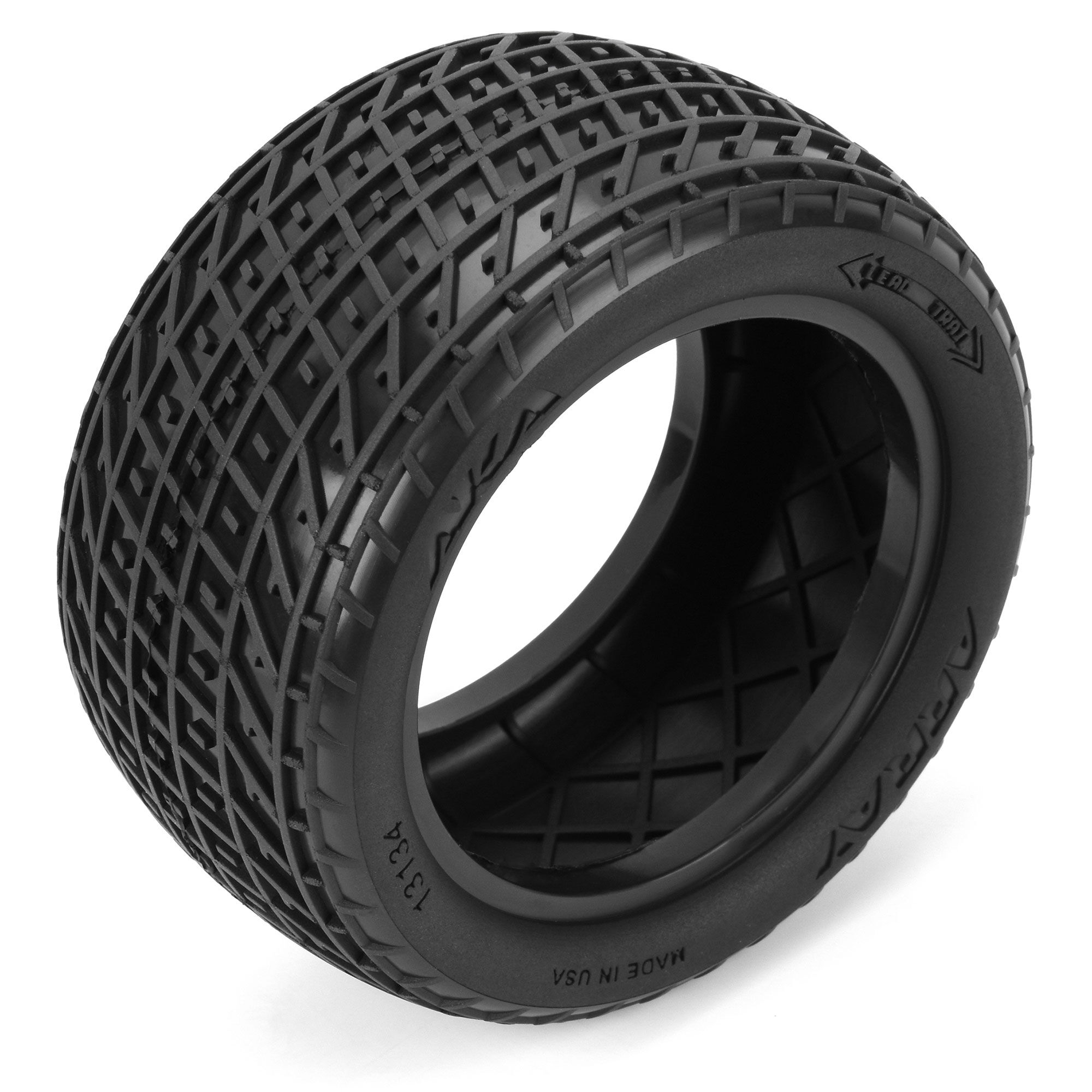 AKA PRODUCTS, INC. 1:10 Array Clay Rear 2.2" Dirt Oval Tires (2)-AKA13134CR