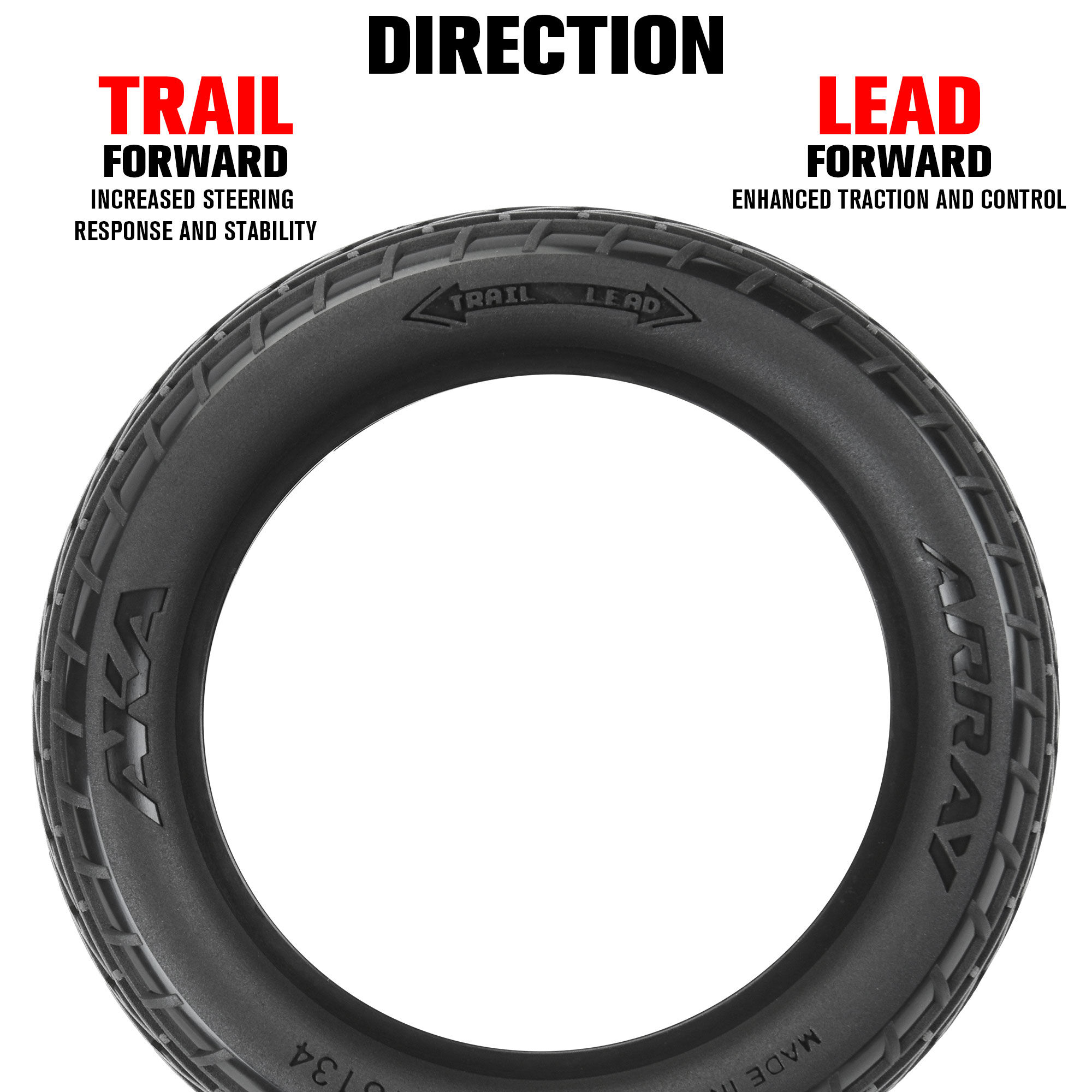 AKA PRODUCTS, INC. 1:10 Array Clay Rear 2.2" Dirt Oval Tires (2)-AKA13134CR