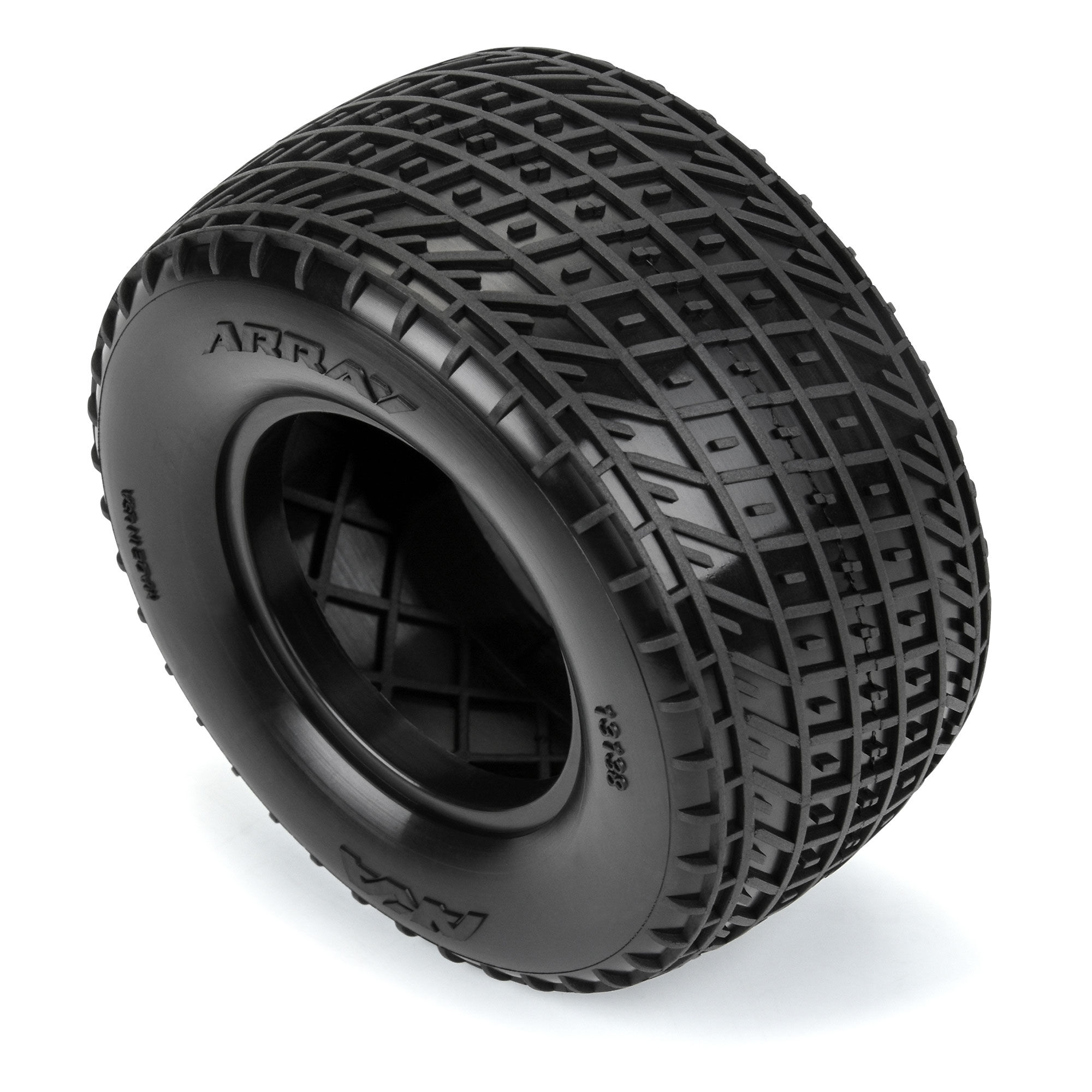 AKA PRODUCTS, INC. 1:10 Array Clay Rear 1.7"/2.2" Dirt Oval Tires (2)-AKA13138CR