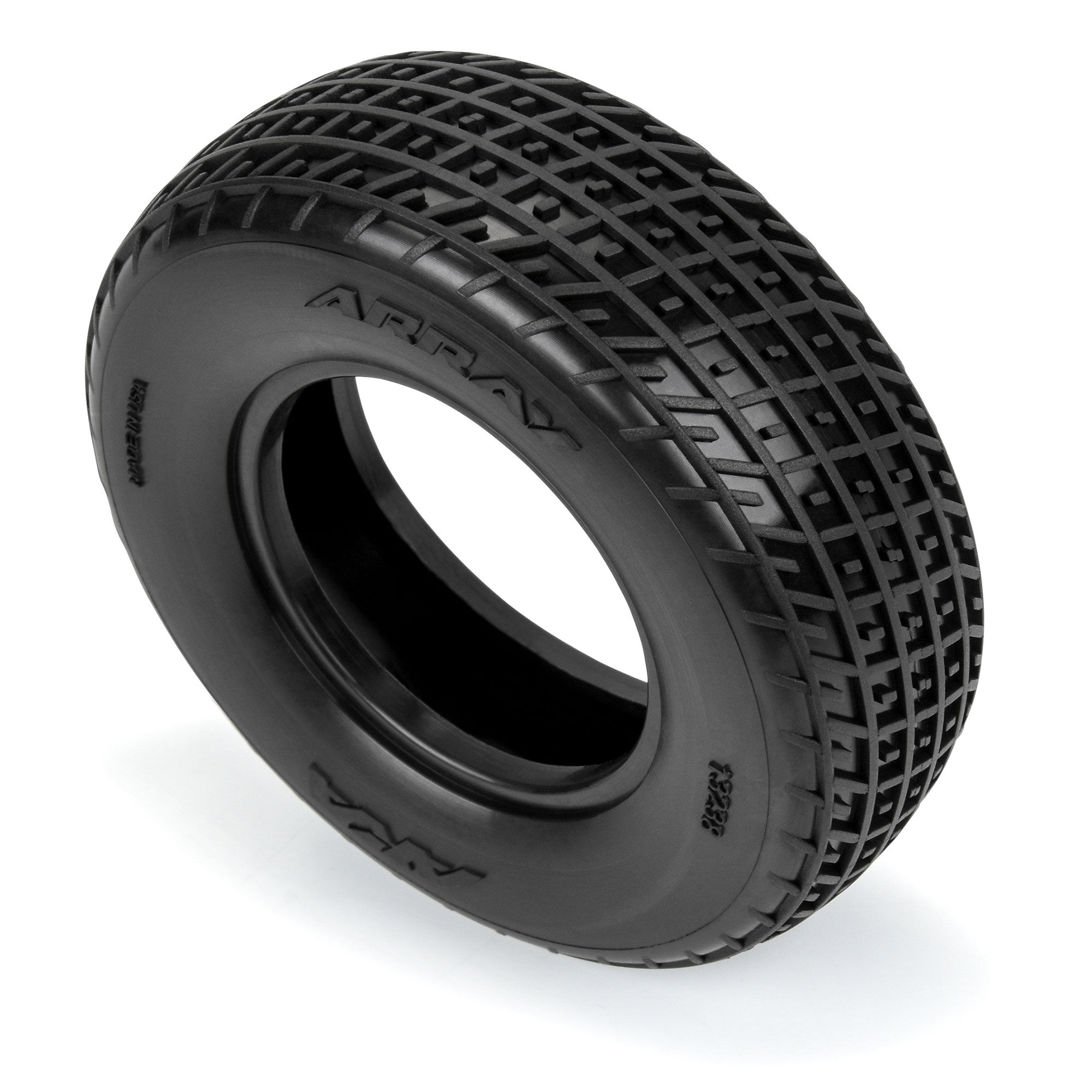 AKA PRODUCTS, INC. 1:10 Array Clay 2WD Front 1.7"/2.2" Dirt Oval Tires (2)-AKA13238CR