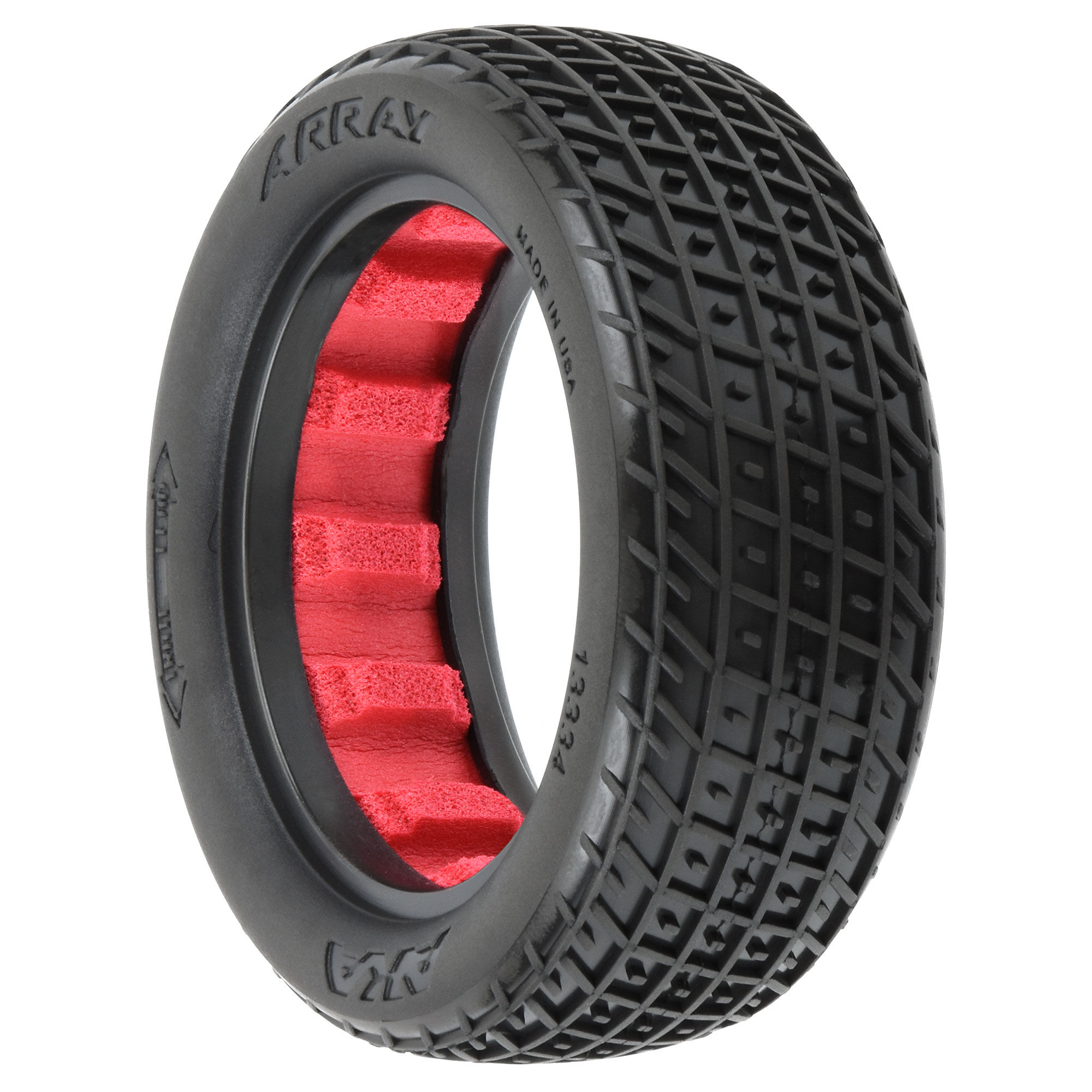 AKA PRODUCTS, INC. 1:10 Array Super Soft 2WD/4WD Front 2.2" Dirt Oval Tires (2)-AKA13334VR