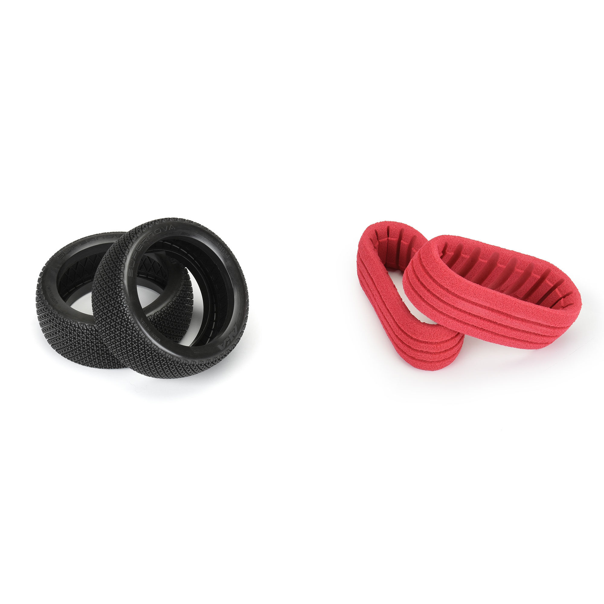 AKA PRODUCTS, INC. 1:8 Supernova Super Soft F/R Off-Road Buggy Tires (2)-AKA14034VR