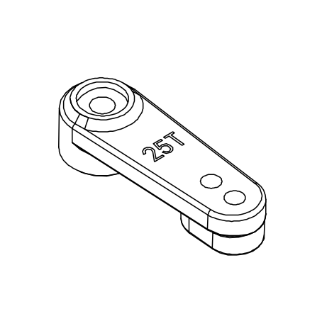 1:10 YK41011 Steering Servo Horn Set-25T