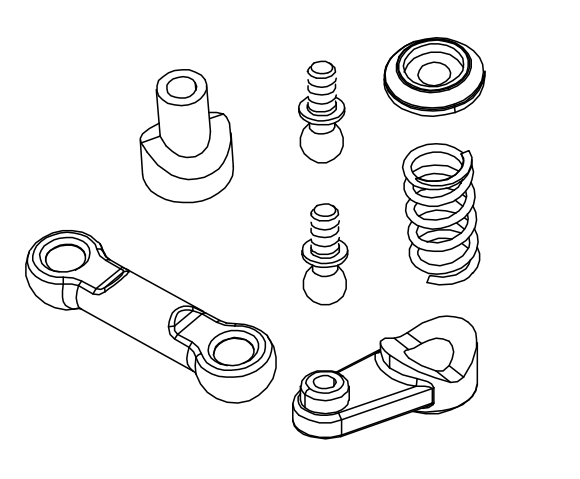 1:10 YK41011 High-Low Speed Servo Horn