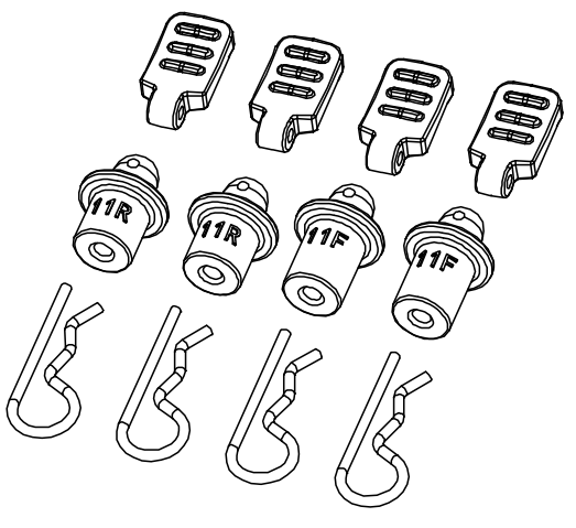 1:10 YK41011 Clips&Body Post