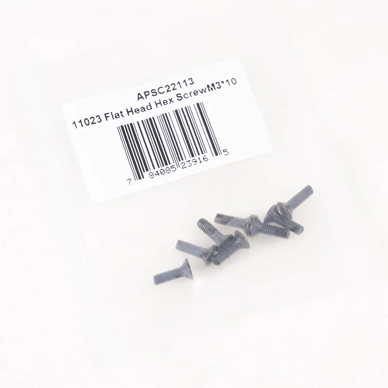 1:10 F100 Flat Head Hex Screw M3*10