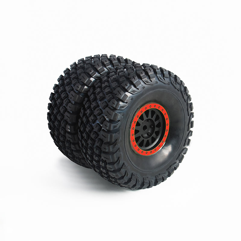 1:7 Ridge Racer U4 Wheel and Tire Mounted (Blue/Red)-HOBBY ZONE