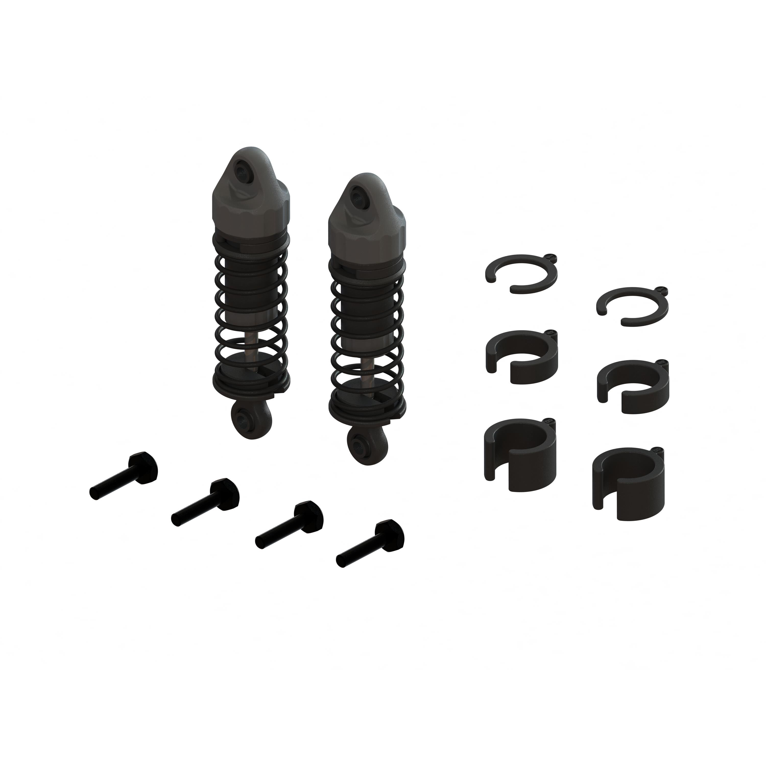 ARRMA Shock Set, 58mm Length, 2000cSt Oil (2pcs)-ARA-1252