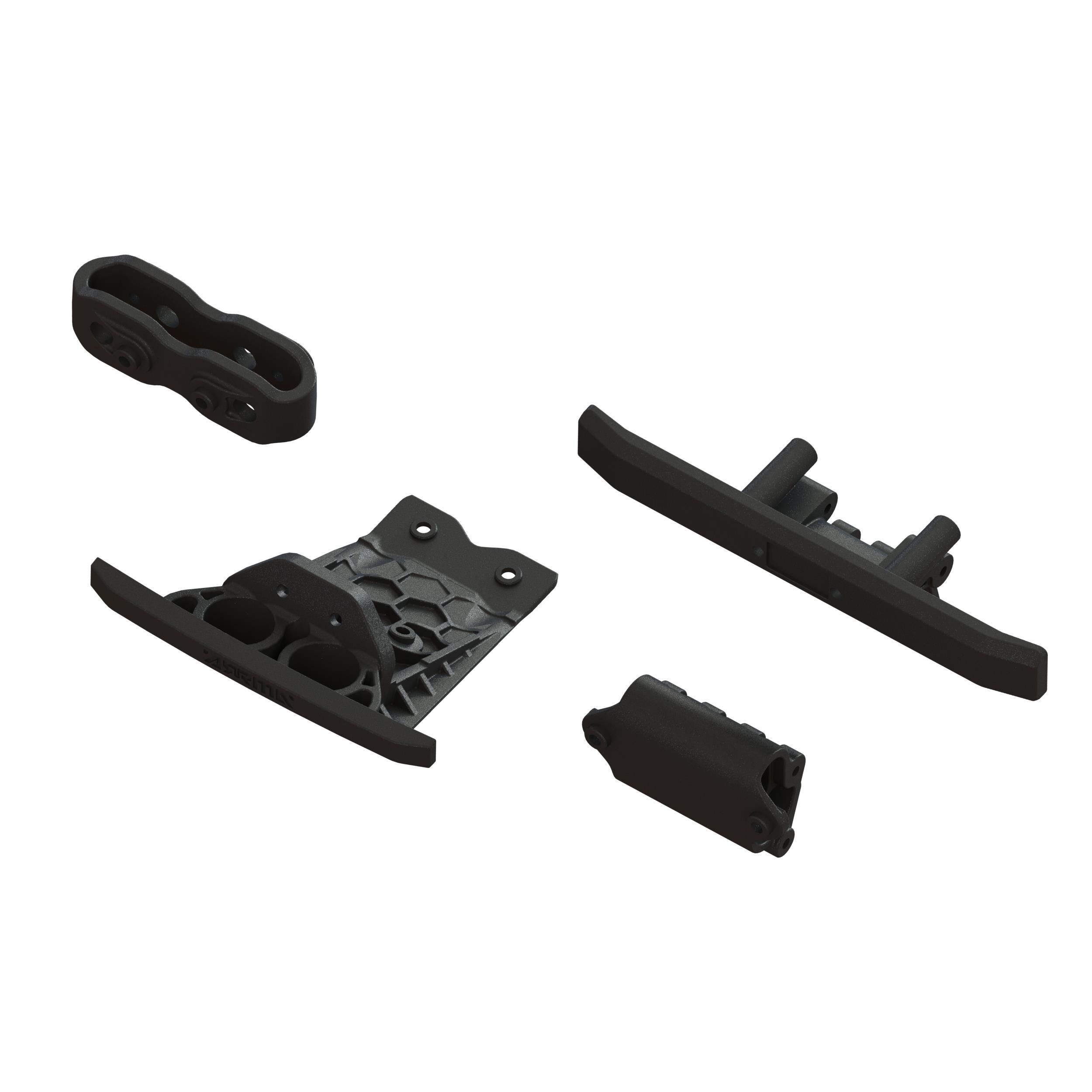 ARRMA Lower Skid & Bumper Set: Black-ARA-1547