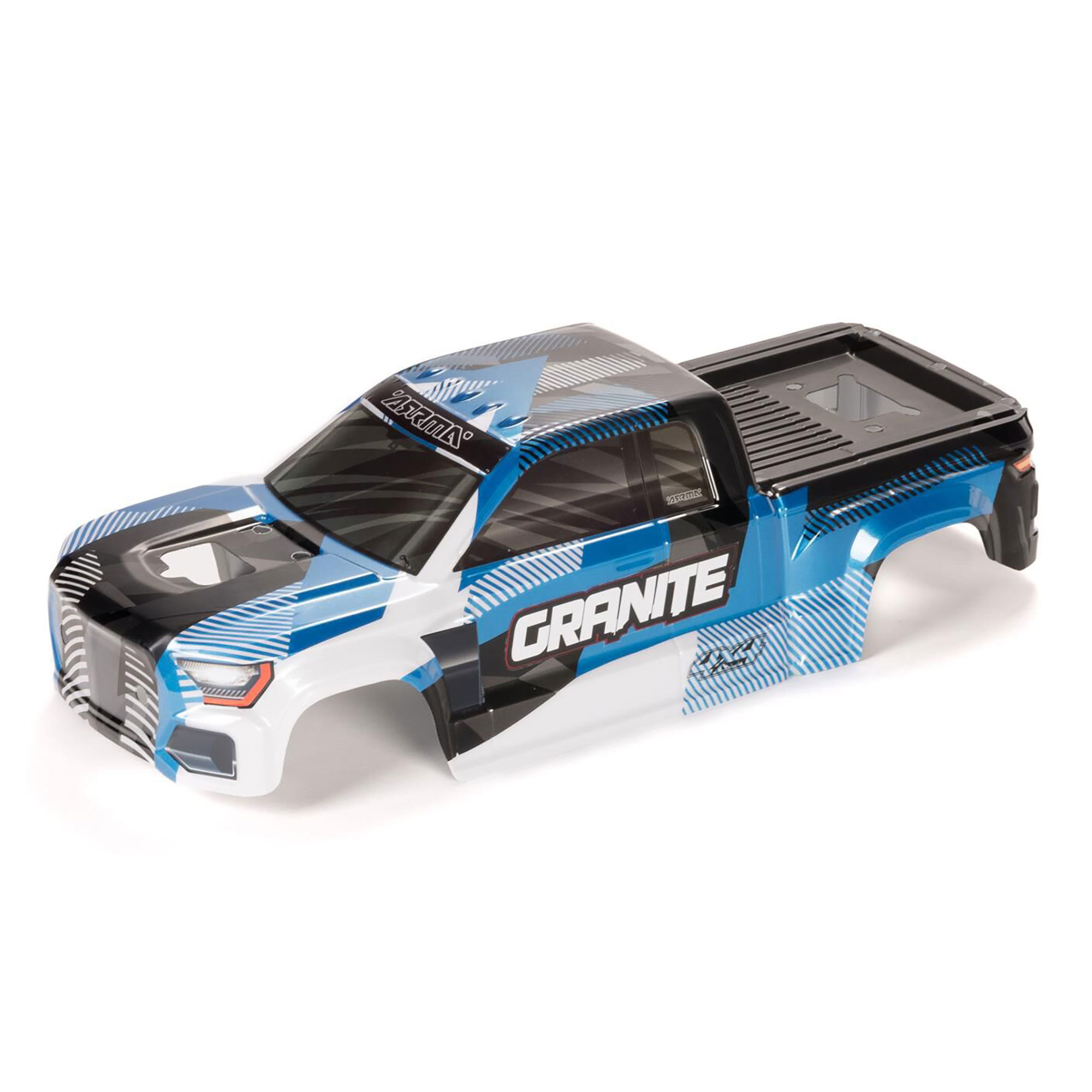ARRMA GRANITE Clipless Painted Decaled Trimmed Body, Blue-ARA-1621
