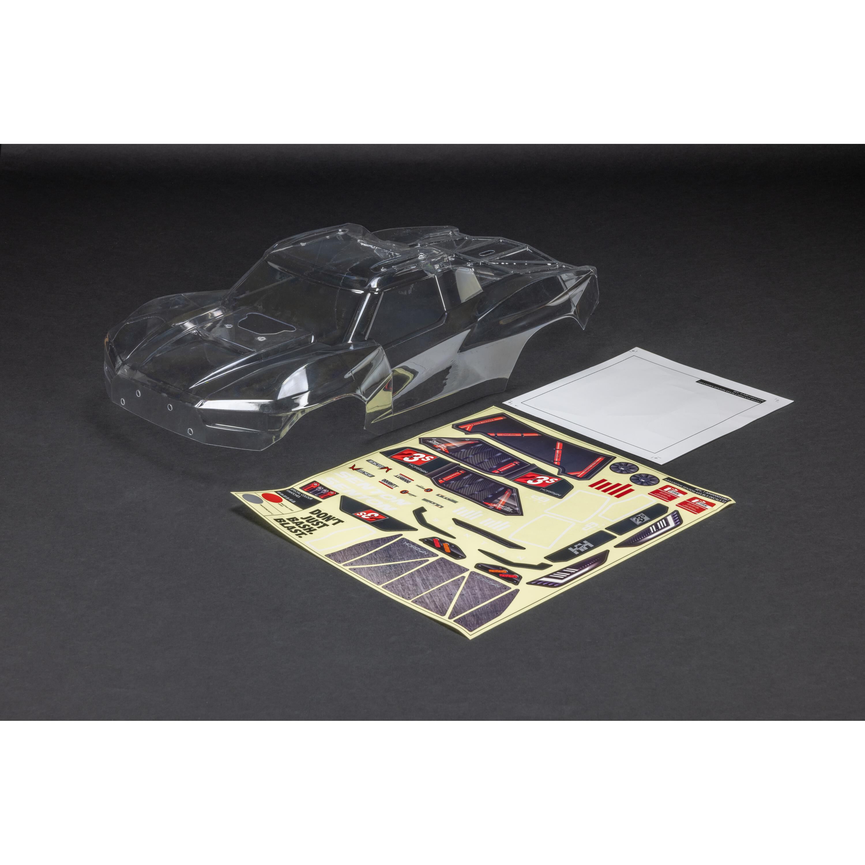 ARRMA SENTON 4X4 Trimmed Body, Clear-ARA-1624