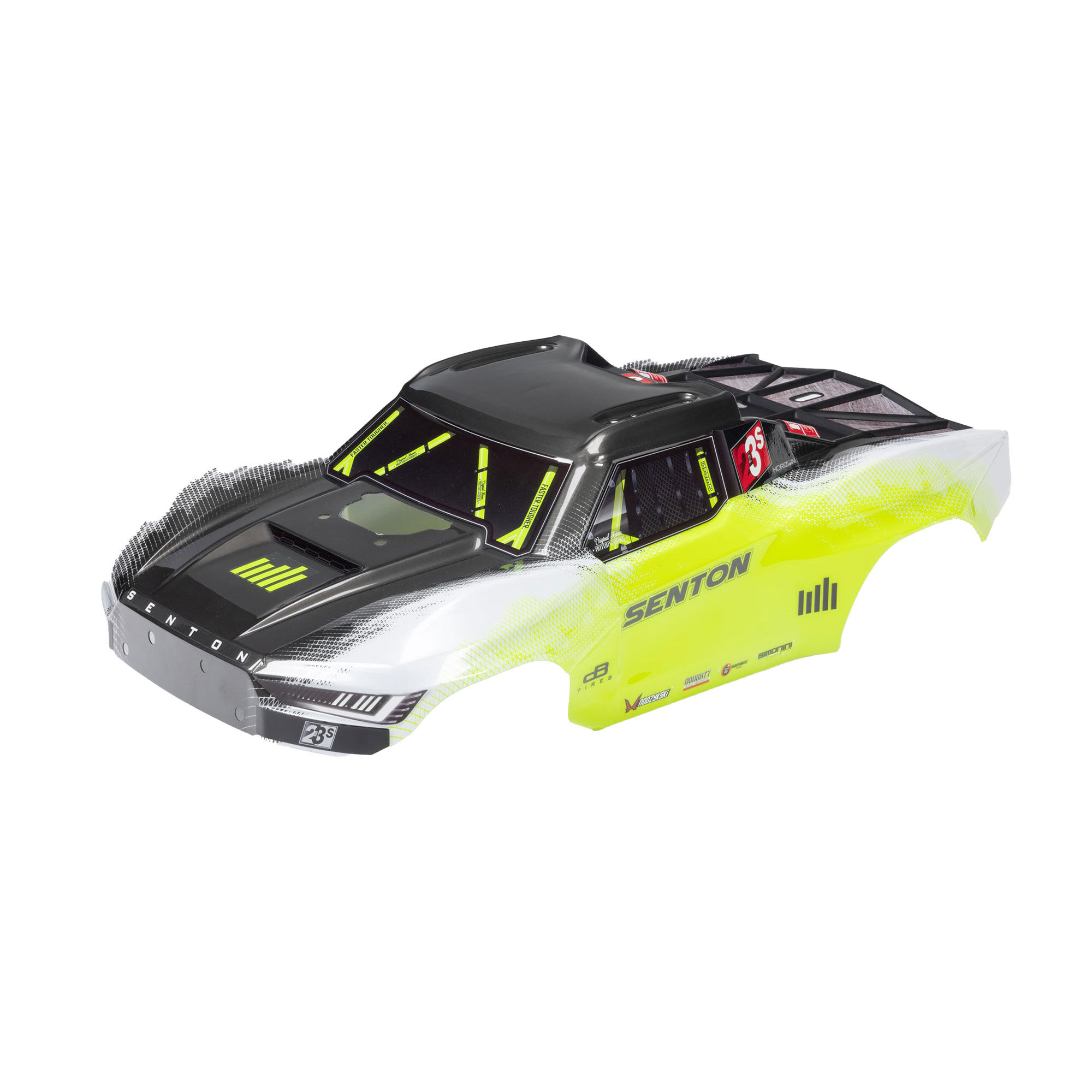 ARRMA SENTON Clipless Painted Decaled Trimmed Body, Yellow-ARA-1625