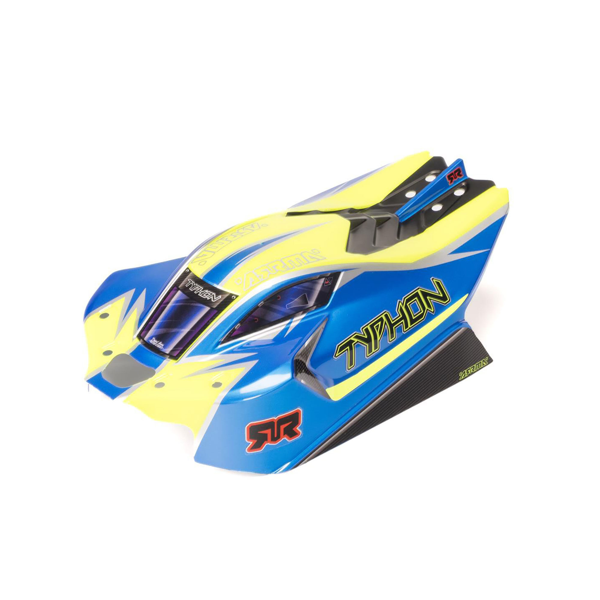 ARRMA 1:8 Clipless Painted Decaled Body, Blue: TYPHON 4X4-ARA-2249
