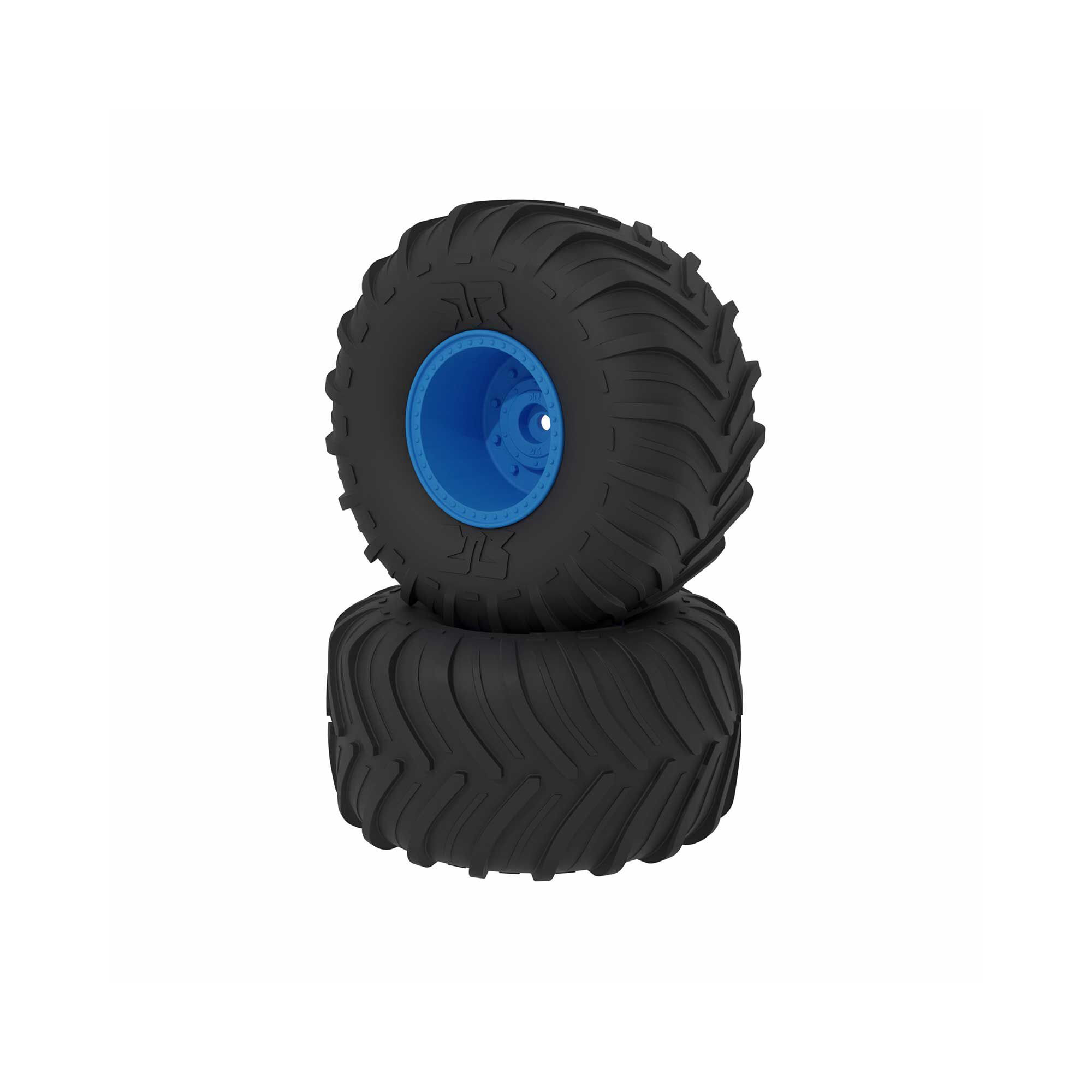 ARRMA dBoots Chevron MT Tire Set, Glued, Blue-ARA-2530