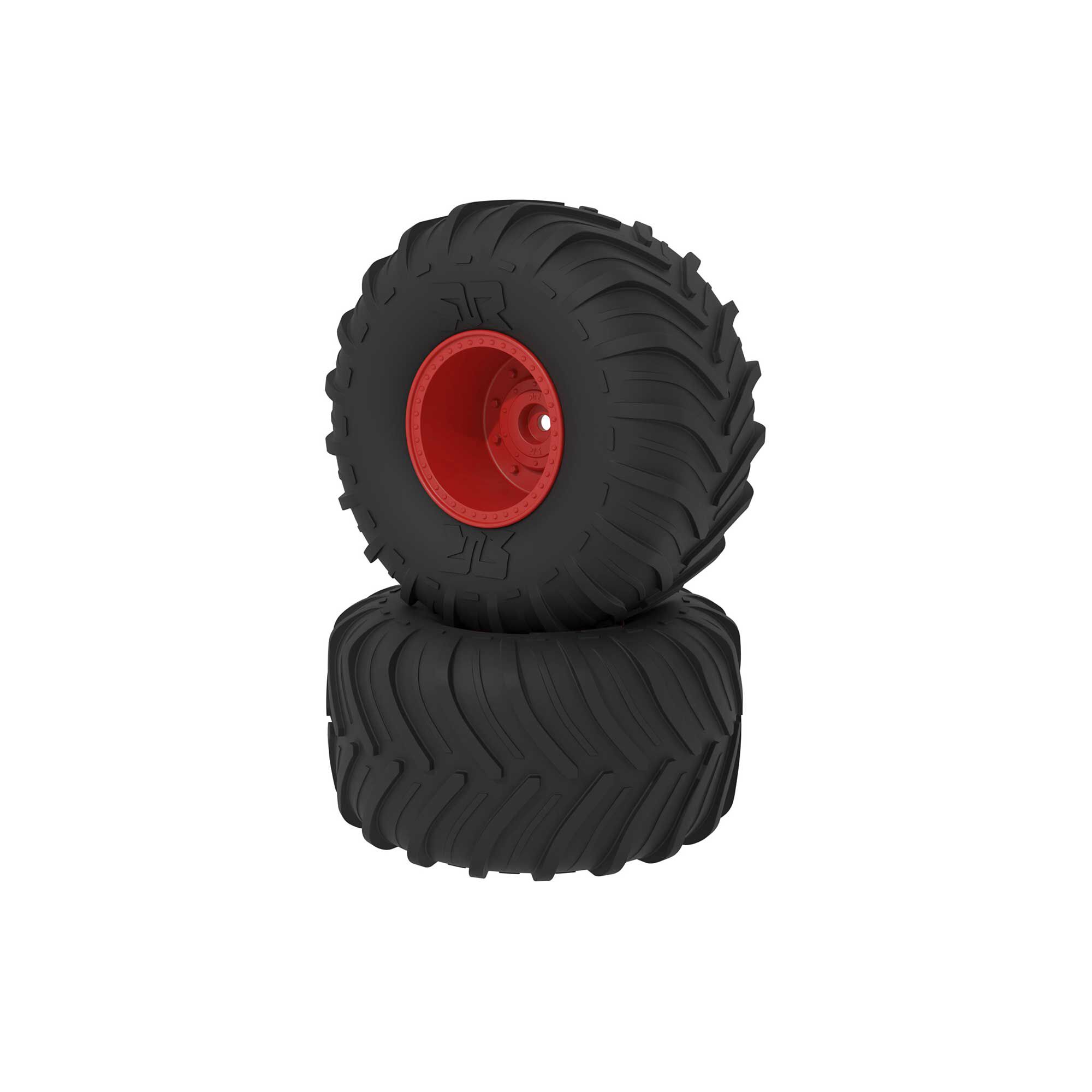 ARRMA dBoots Chevron MT Tire Set, Glued, Red-ARA-2534