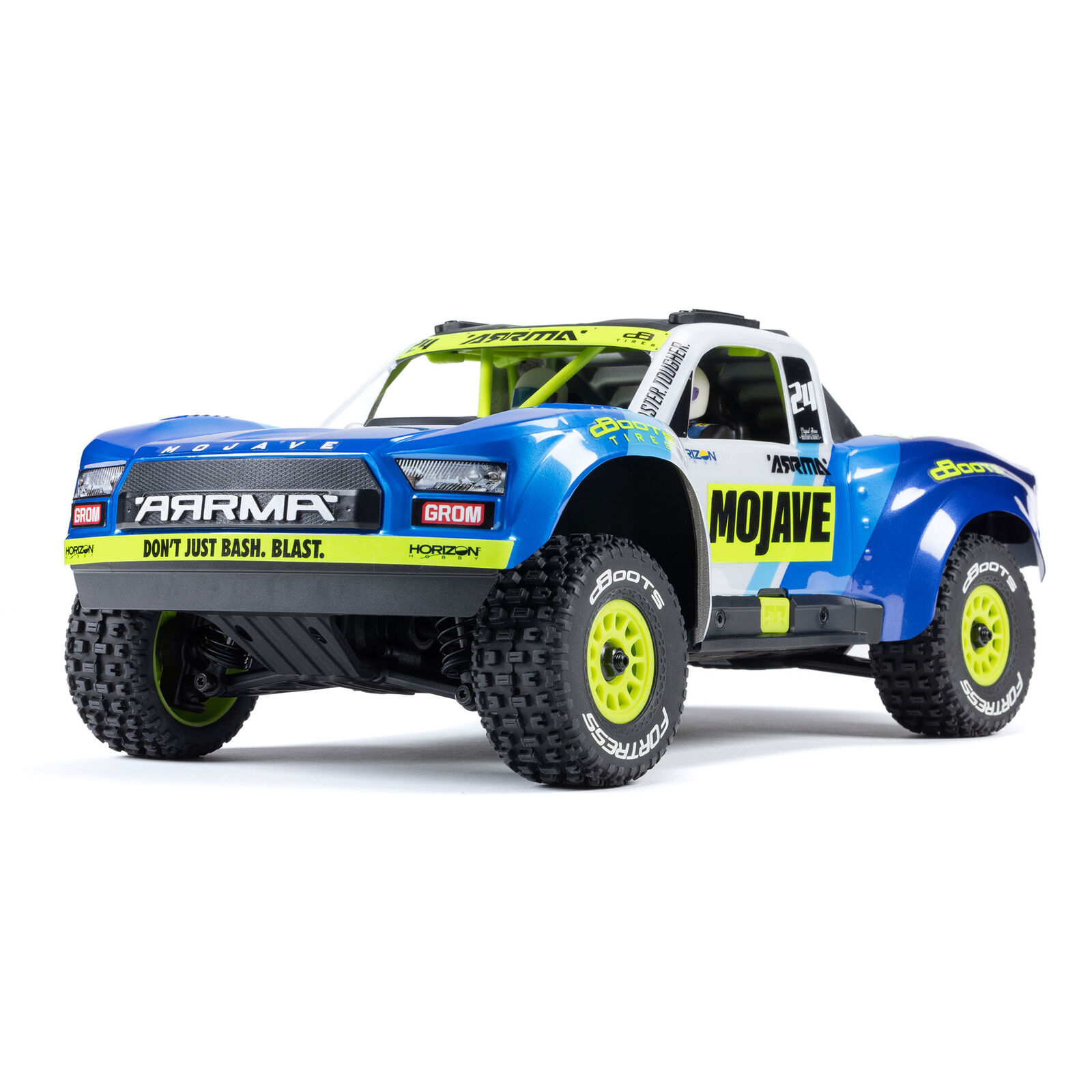 Arrma 1/16 MOJAVE GROM 4X4 RTR Brushed Desert Truck (Battery & Charger Included), Red/Black