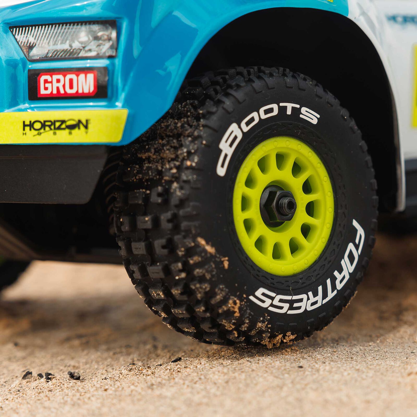 Arrma 1/16 MOJAVE GROM 4X4 RTR Brushed Desert Truck (Battery & Charger Included), Red/Black