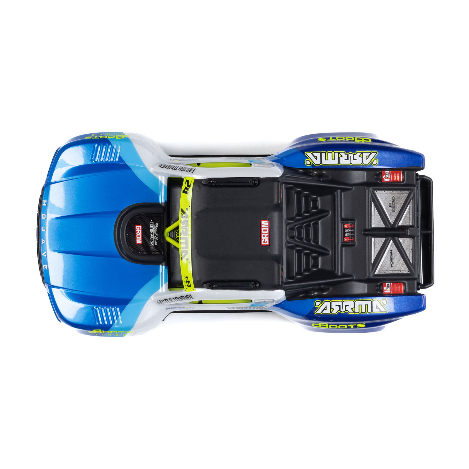 Arrma 1/16 MOJAVE GROM 4X4 RTR Brushed Desert Truck (Battery & Charger Included), Red/Black