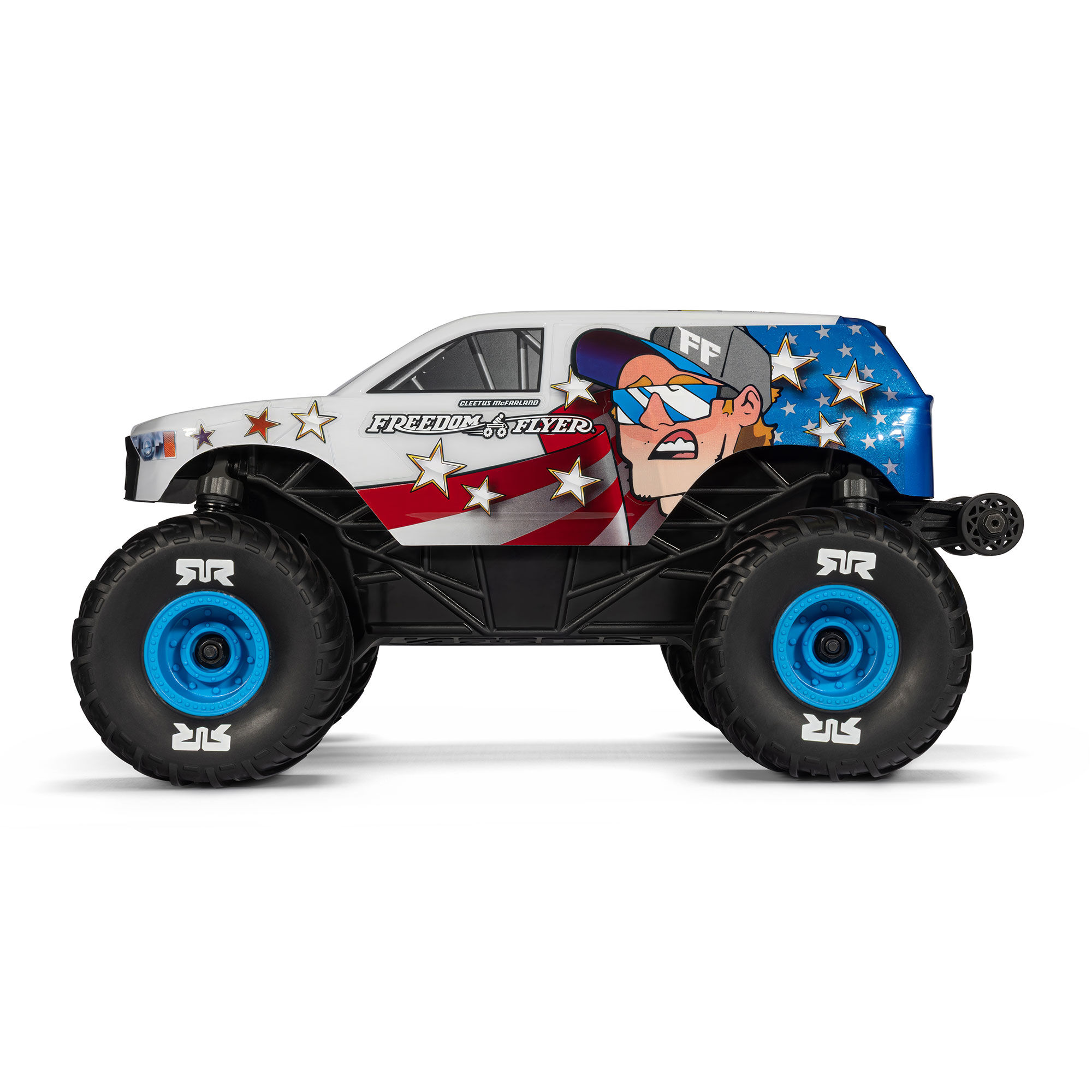 ARRMA 1/16 FREEDOM FLYER 4X4 RTR Monster Truck (Battery & Charger Included), White-ARA2130FF