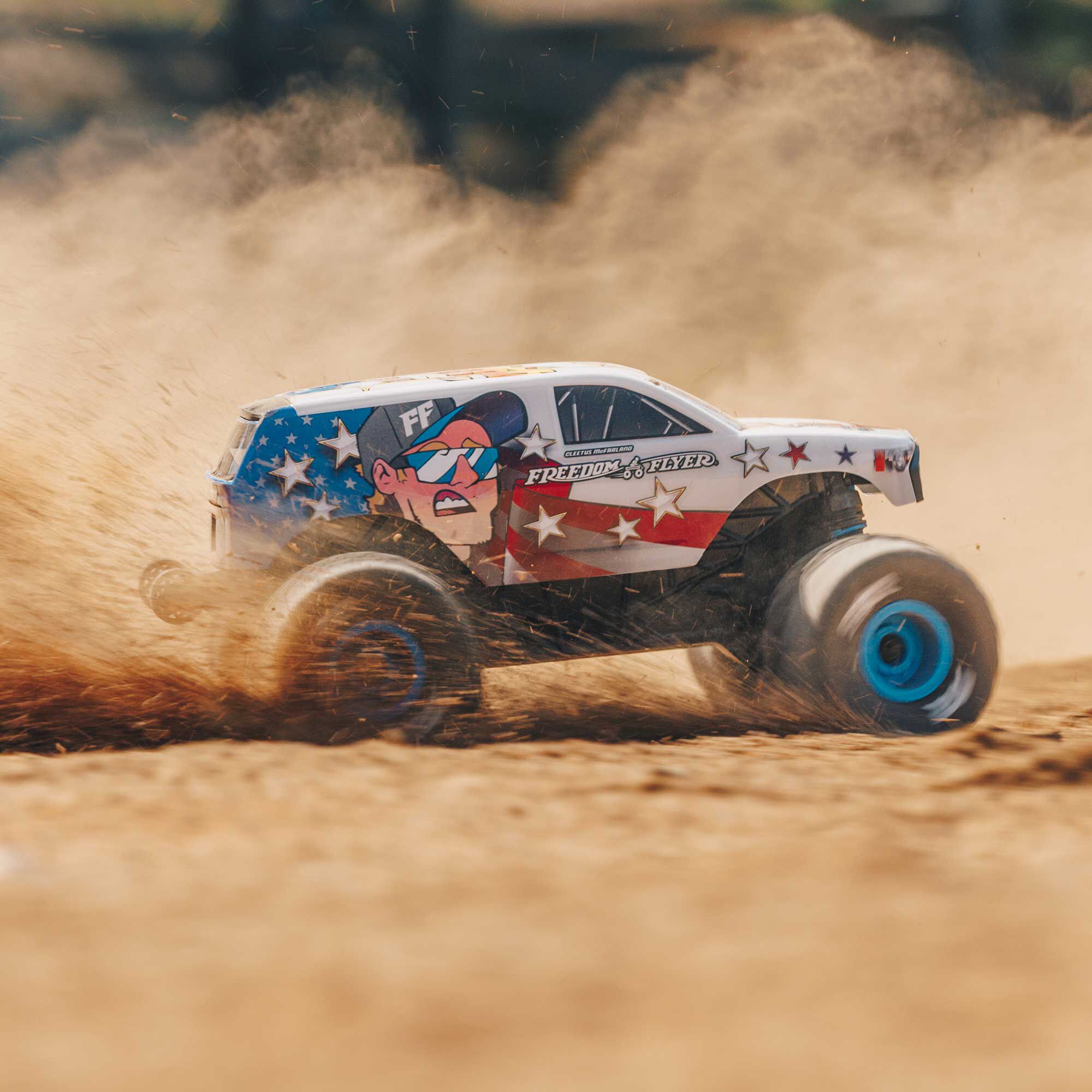 ARRMA 1/16 FREEDOM FLYER 4X4 RTR Monster Truck (Battery & Charger Included), White-ARA2130FF