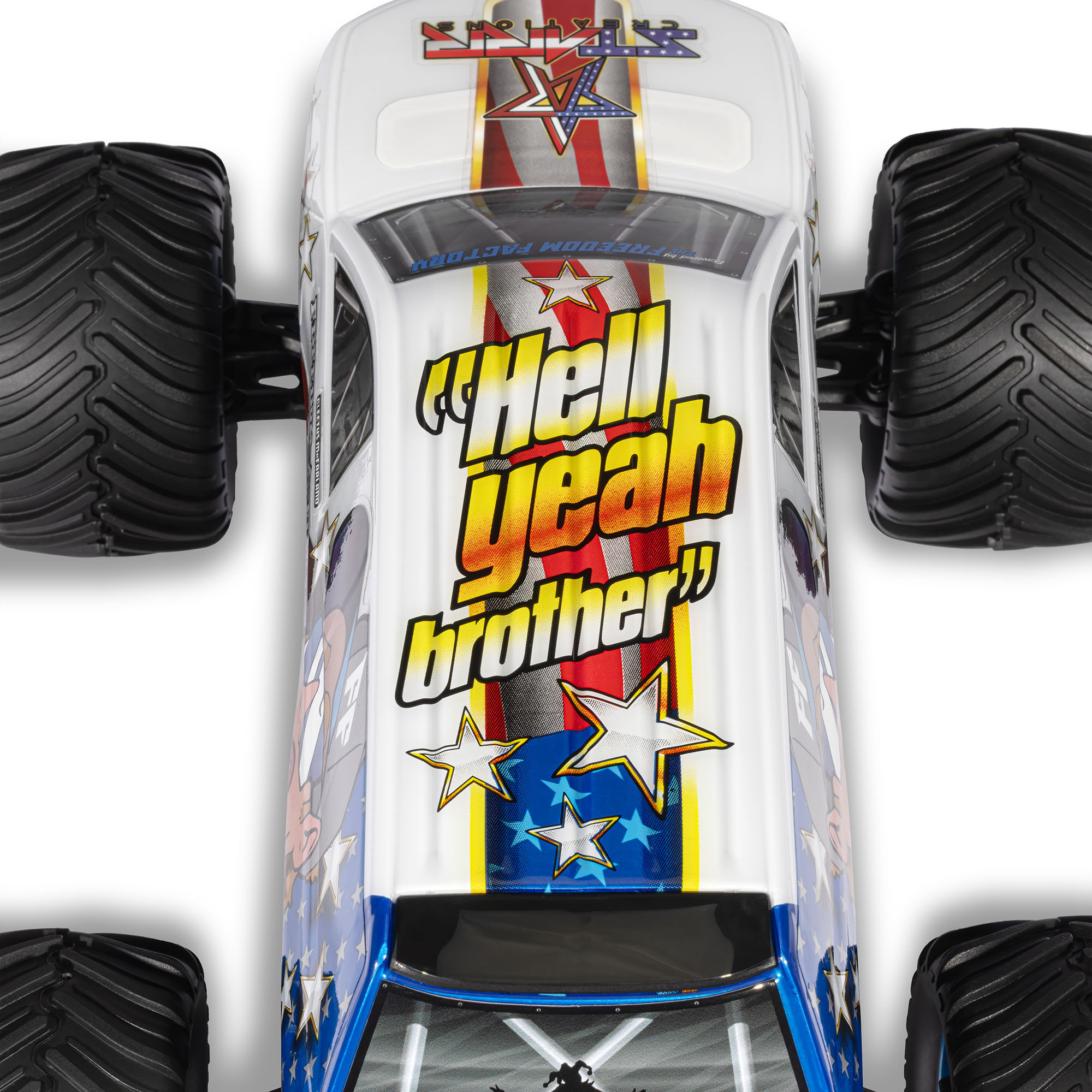 ARRMA 1/16 FREEDOM FLYER 4X4 RTR Monster Truck (Battery & Charger Included), White-ARA2130FF