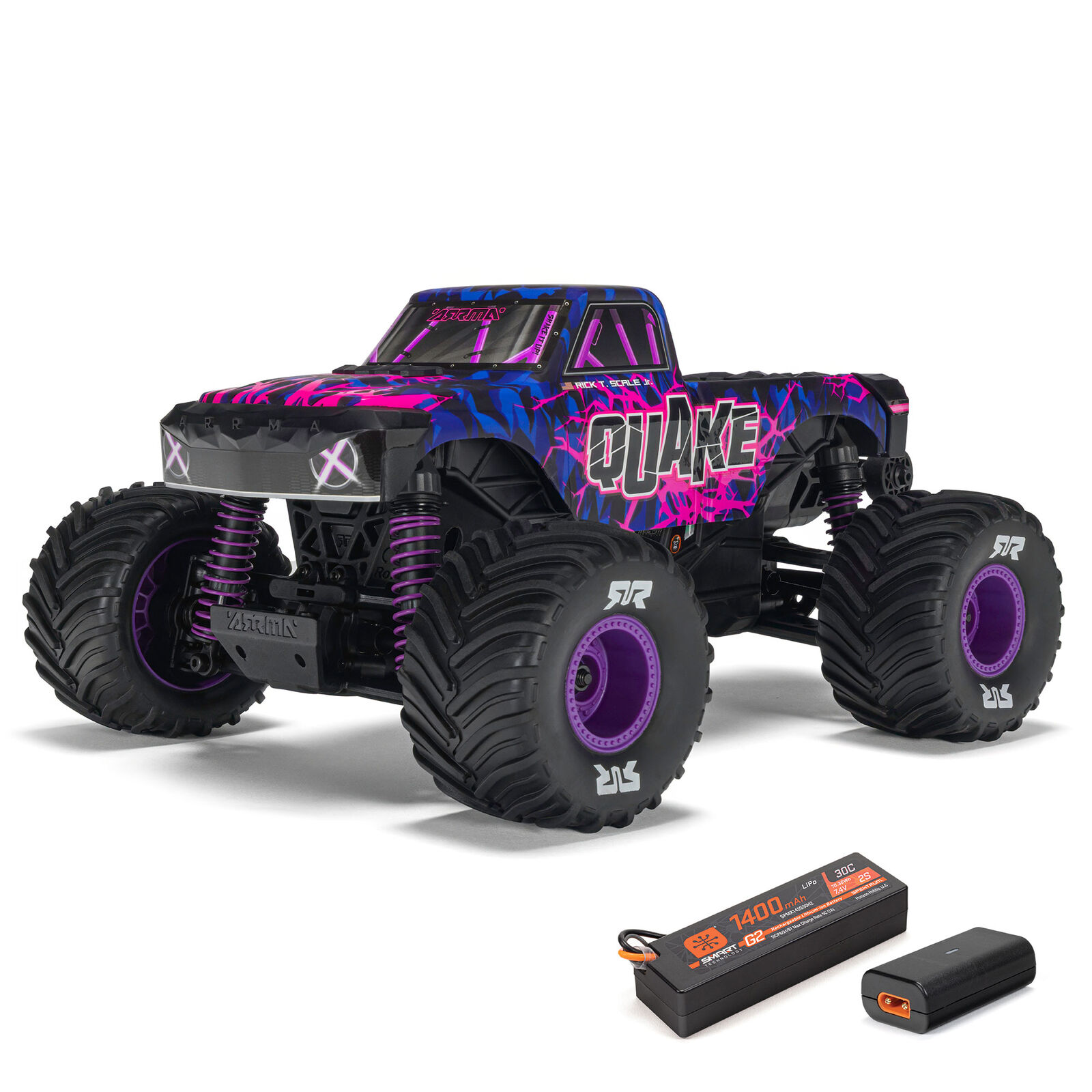 ARRMA 1/16 QUAKE GROM 4X4 RTR Brushed Monster Truck (Battery & Charger Included)-ARA2137T1，ARA2137T2，ARA2137T3