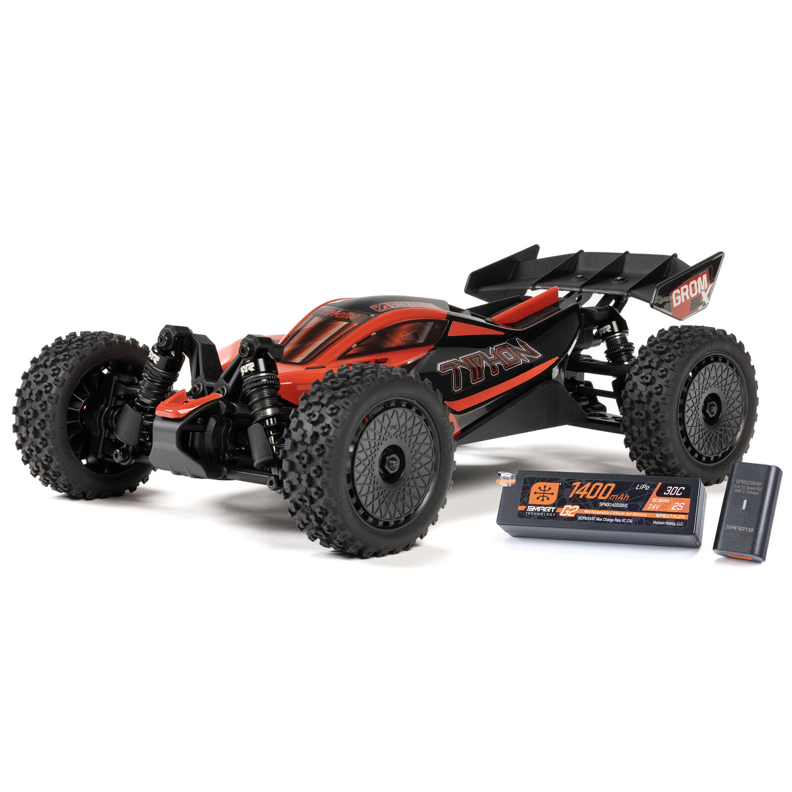 ARRMA 1:14 Typhon Grom 3S BLX 4WD RTR Brushless Buggy w/ SLT2 2.4GHz Radio, DSC, Battery & Charger-ARA2306ST1/ARA2306ST2