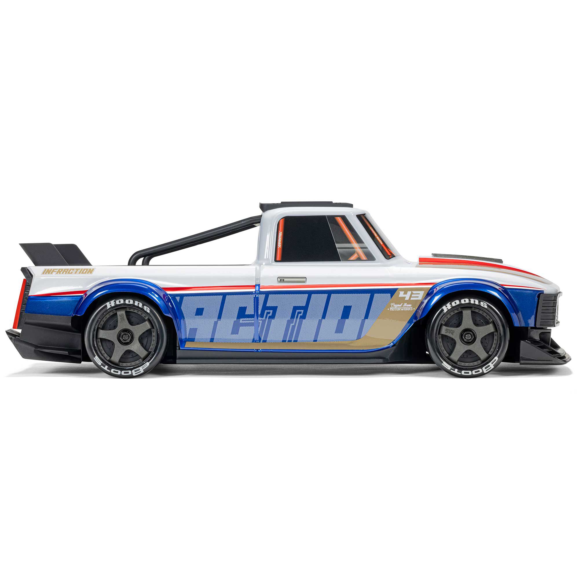 ARRMA 1:12 INFRACTION GROM 3S 4X4 Ready-To-Run Brushless All-Road Street Bash, Blue/Red-ARA2315T1