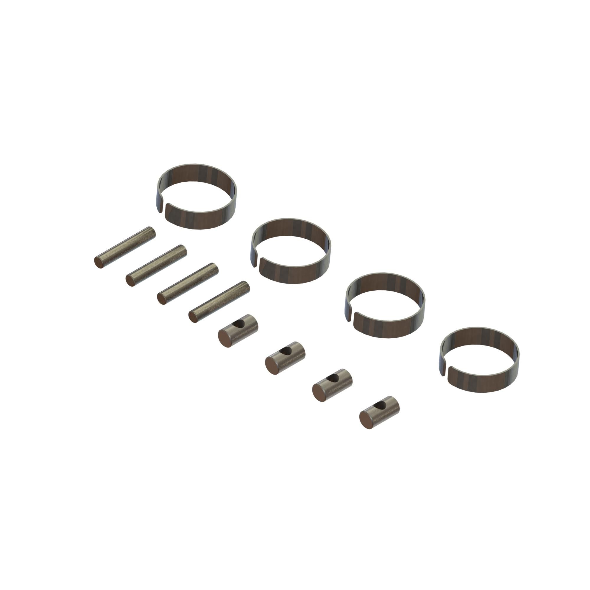 ARRMA CVD Driveshaft Metal Fittings (2)-ARA311150