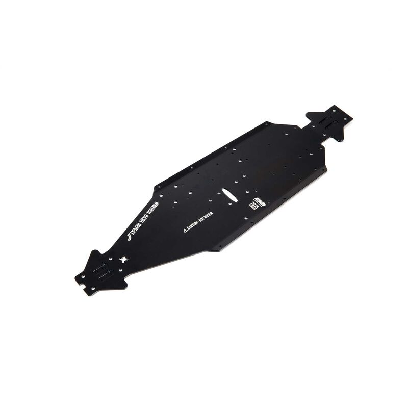 ARRMA Aluminum Chassis CNC 7075 T6 LWB, Black: EXB-ARA320570