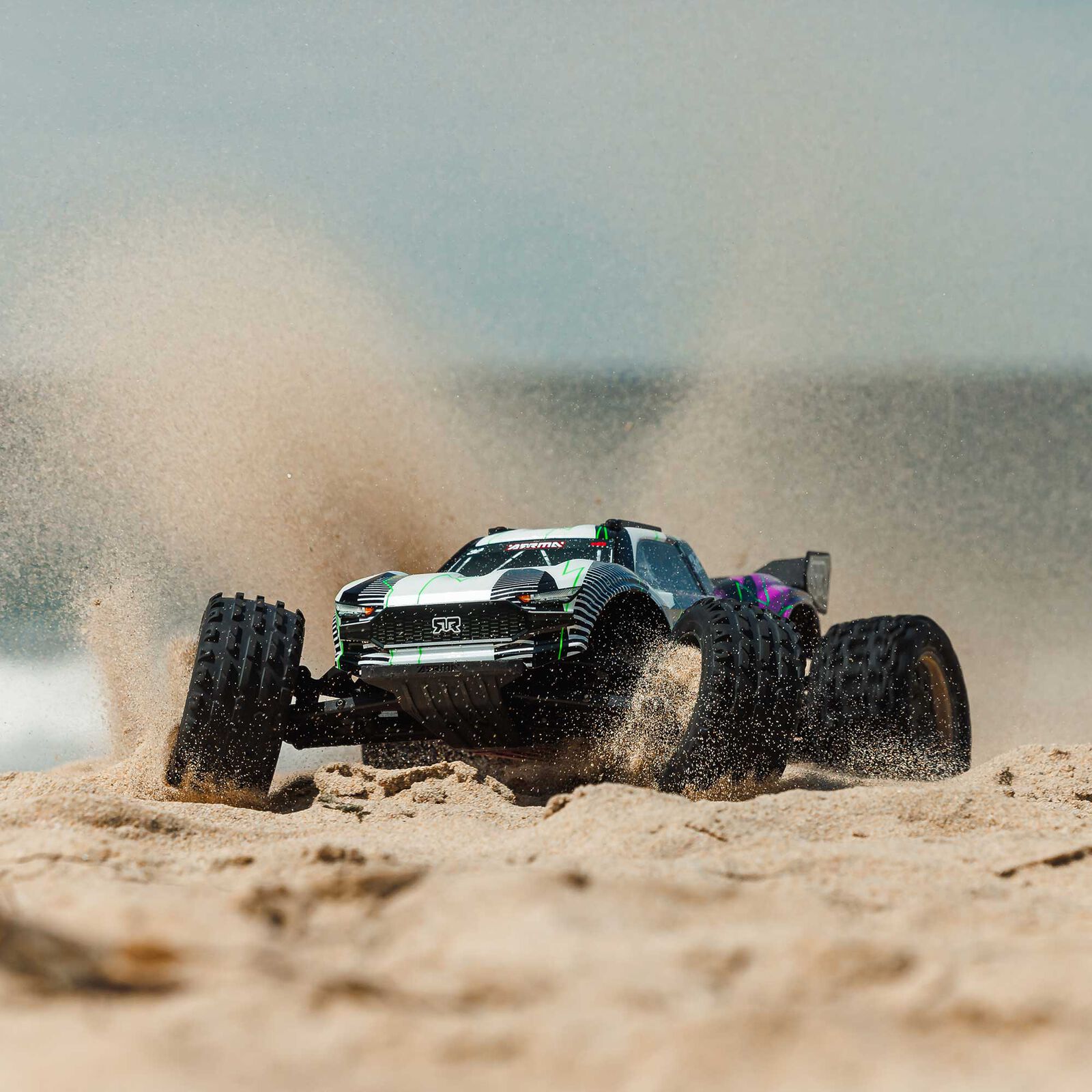 1:10 VORTEKS 2WD RTR Brushed Stadium Truck (Battery & Charger Included), Orange&Purple