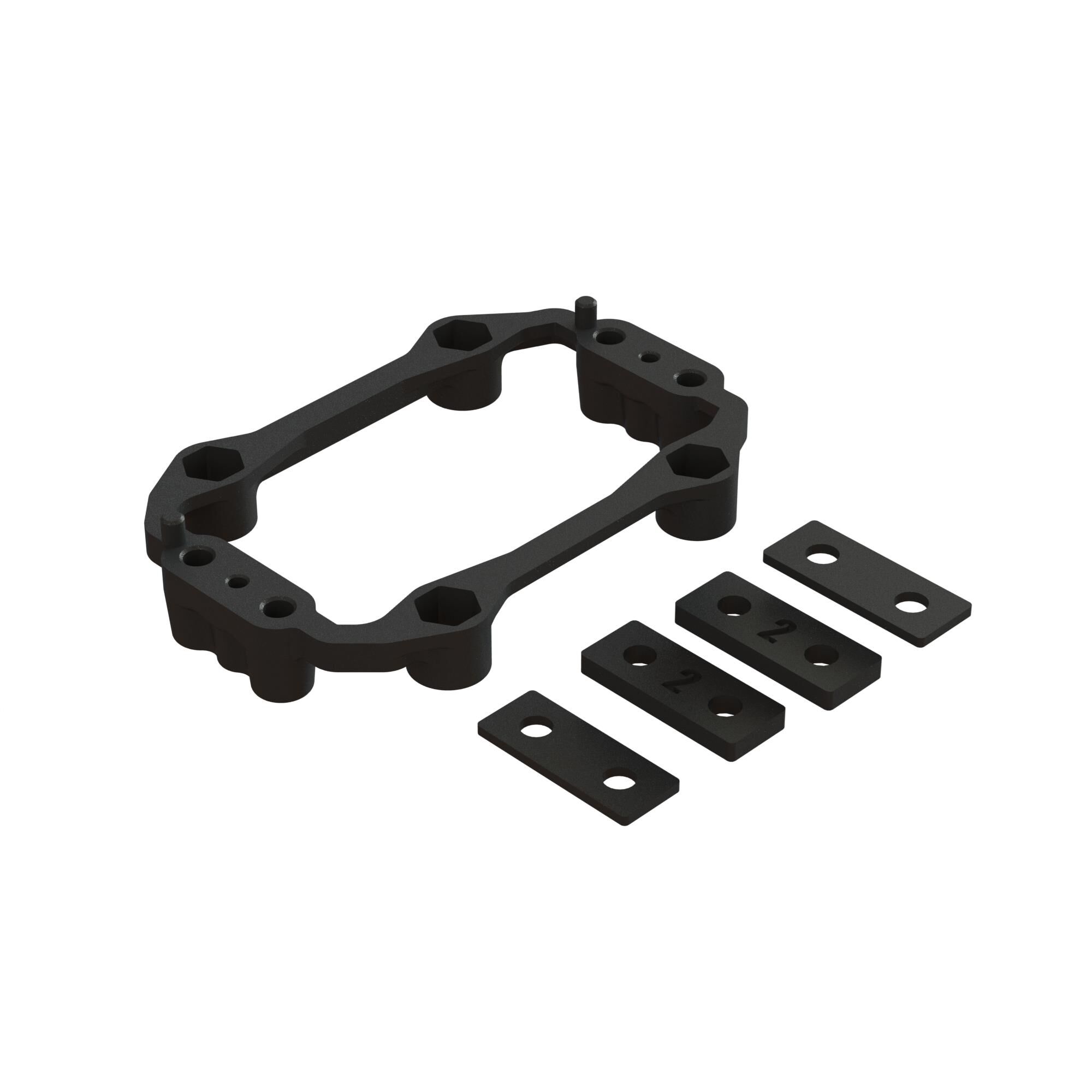 ARRMA Aluminum Servo Mount Plastic Holder Set-ARA320650