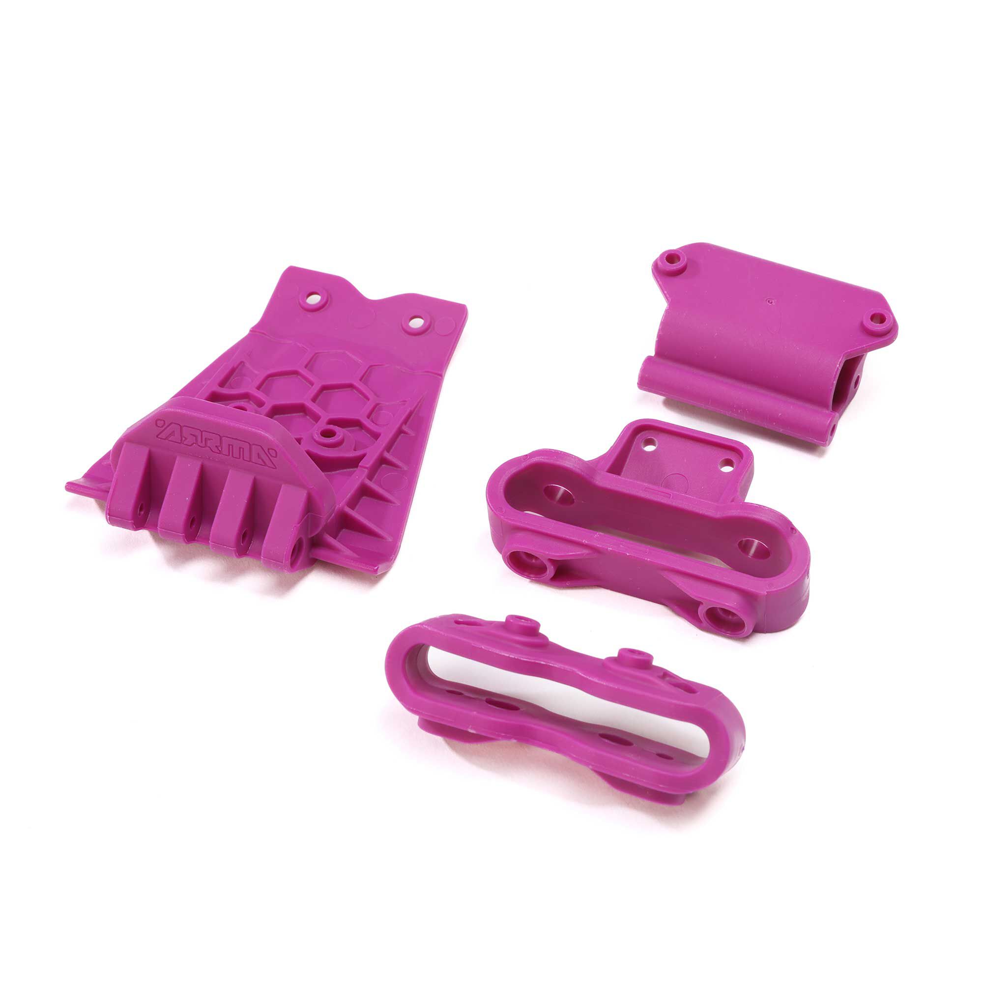 ARRMA Lower Skid And Bumper Mount Set, Purple-ARA320769