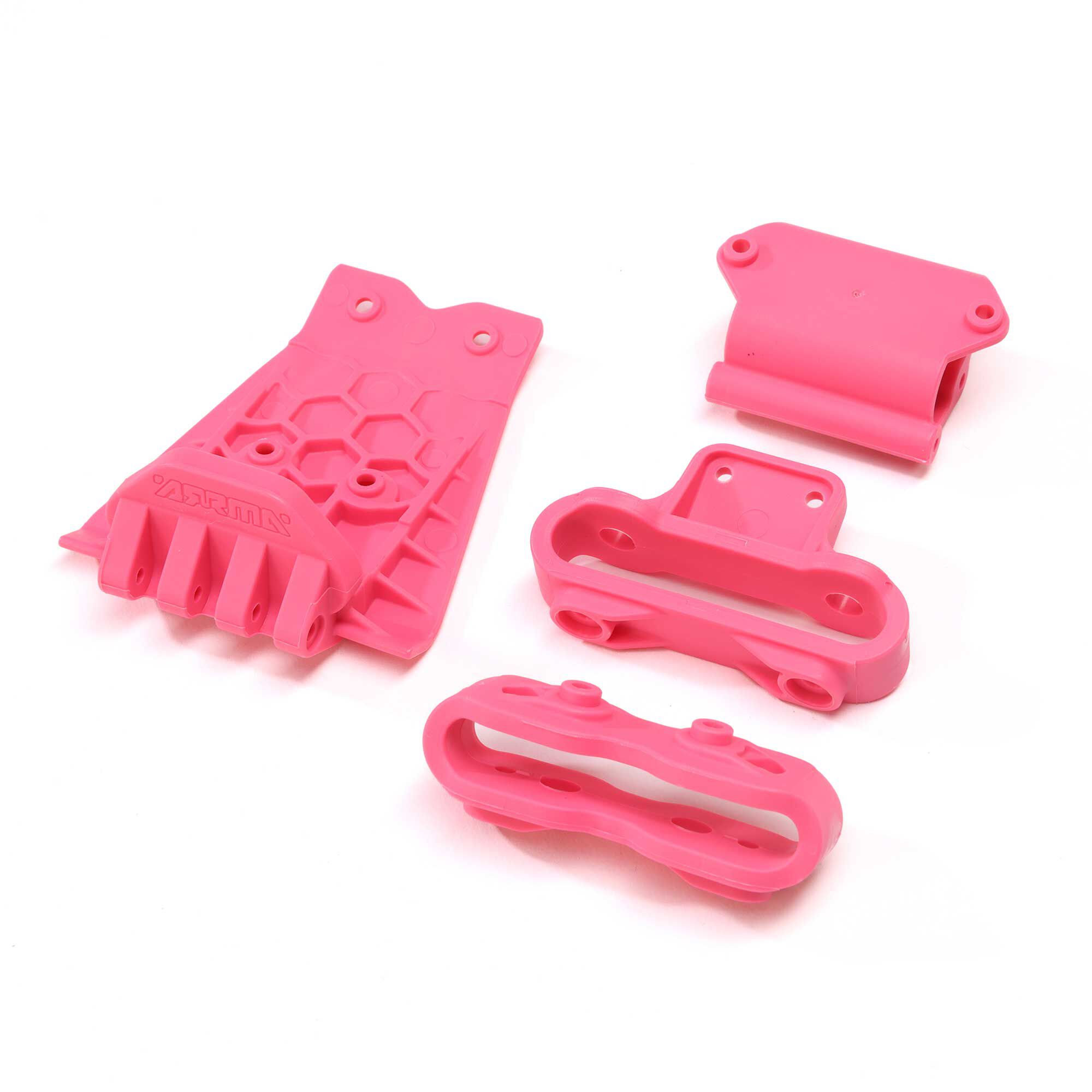 ARRMA Lower Skid And Bumper Mount Set, Pink-ARA320783