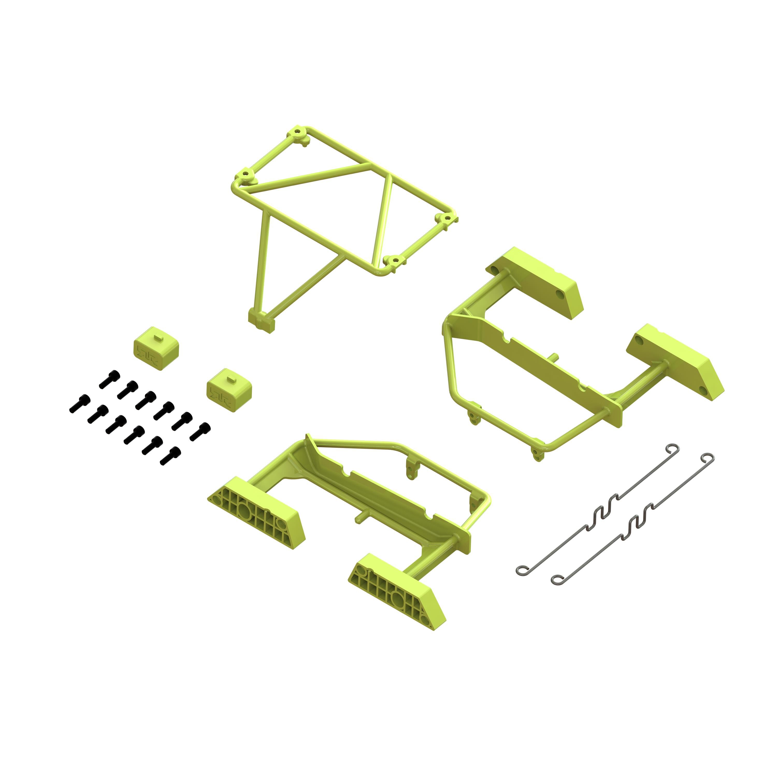 ARRMA Desert Truck Body Roll Cage Set, Yellow: GROM-ARA320819