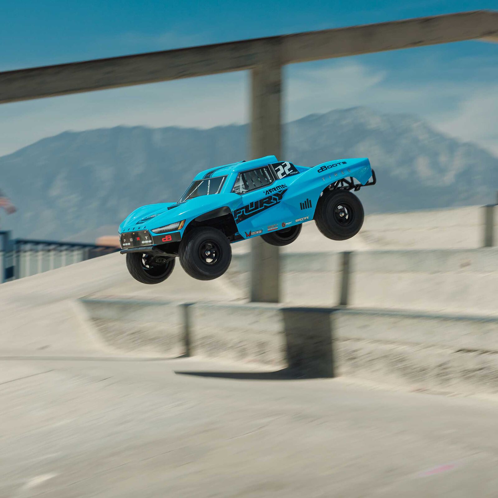 1/10 FURY 2WD RTR Brushed Short Course Truck (Battery & Charger Included), Red