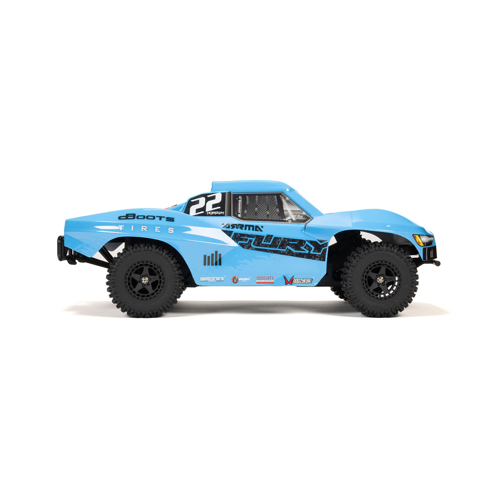 1/10 FURY 2WD RTR Brushed Short Course Truck (Battery & Charger Included), Red