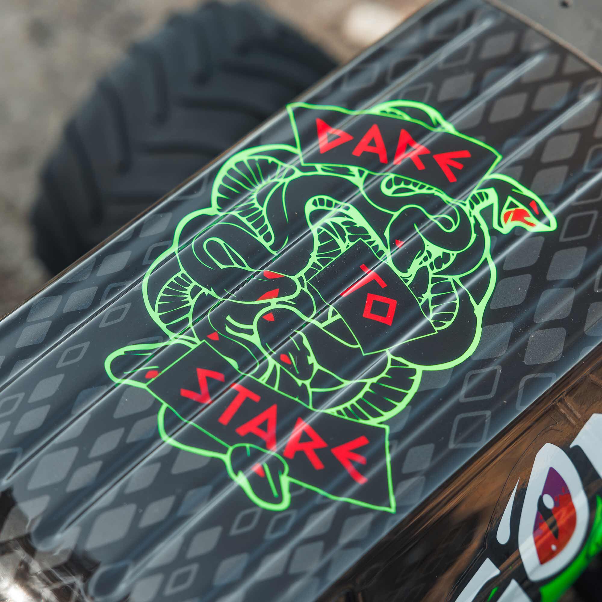  ARRMA 1:10 GORGON 2WD RTA Kit Brushed RC Monster Truck w/Battery & Charger, Yellow&Gun Metal&Red