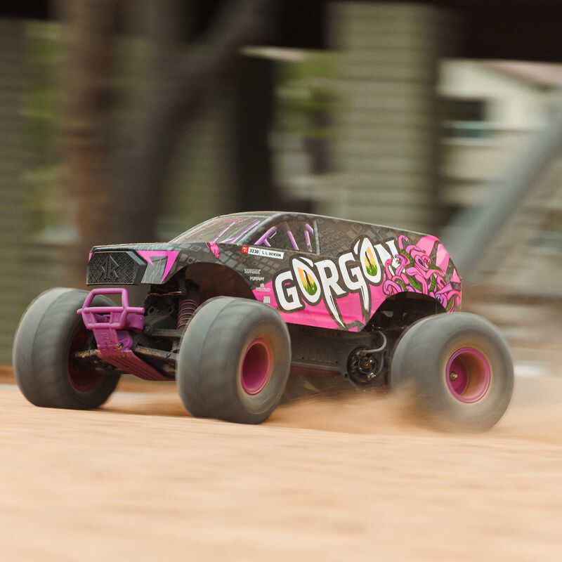 ARRMA 1:10 GORGON 2WD RTA Kit Brushed RC Monster Truck w/ Battery & Charger-ARA3230ST1/ARA3230ST1/ARA3230ST3