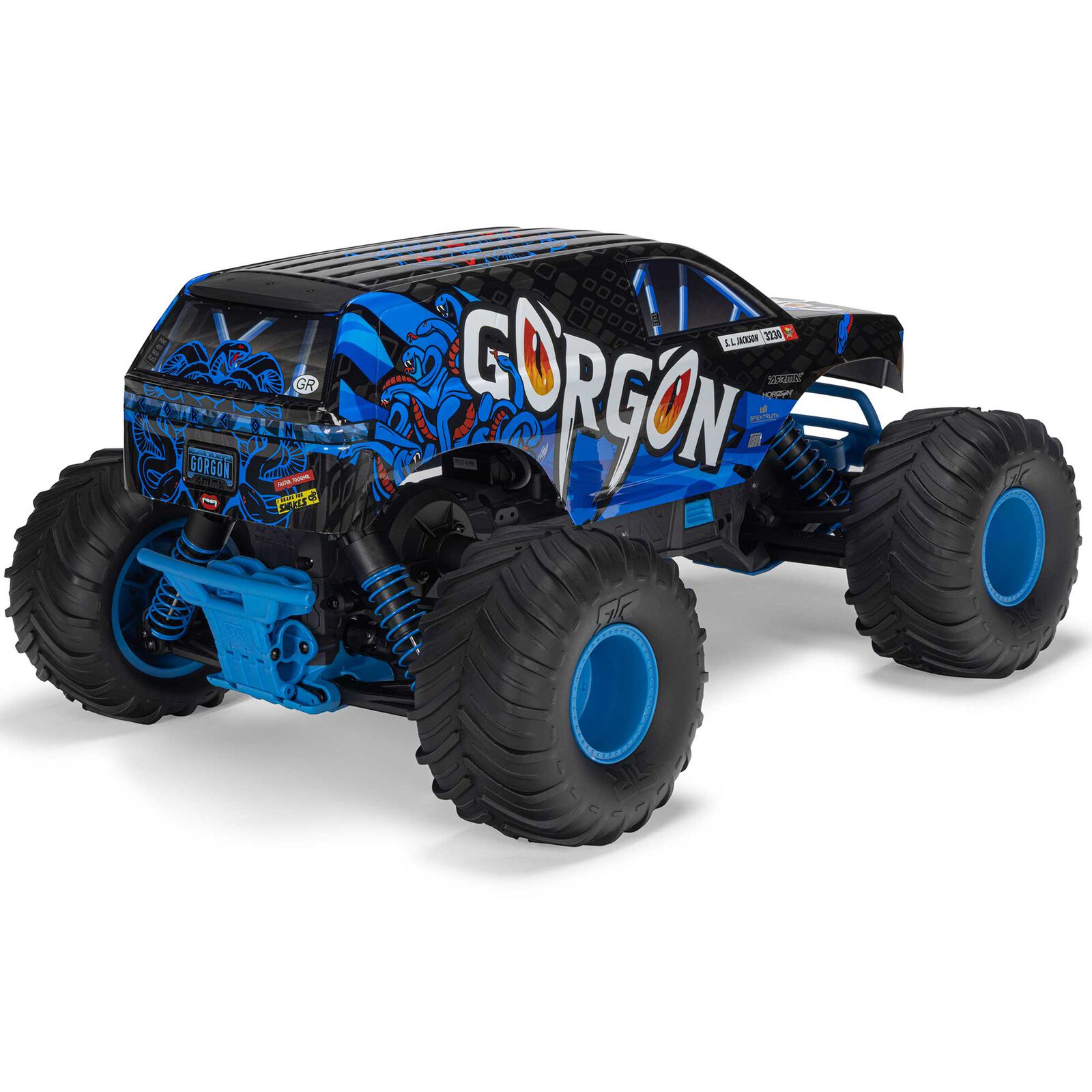 ARRMA 1:10 GORGON 2WD RTA Kit Brushed RC Monster Truck w/ Battery & Charger-ARA3230ST1/ARA3230ST1/ARA3230ST3