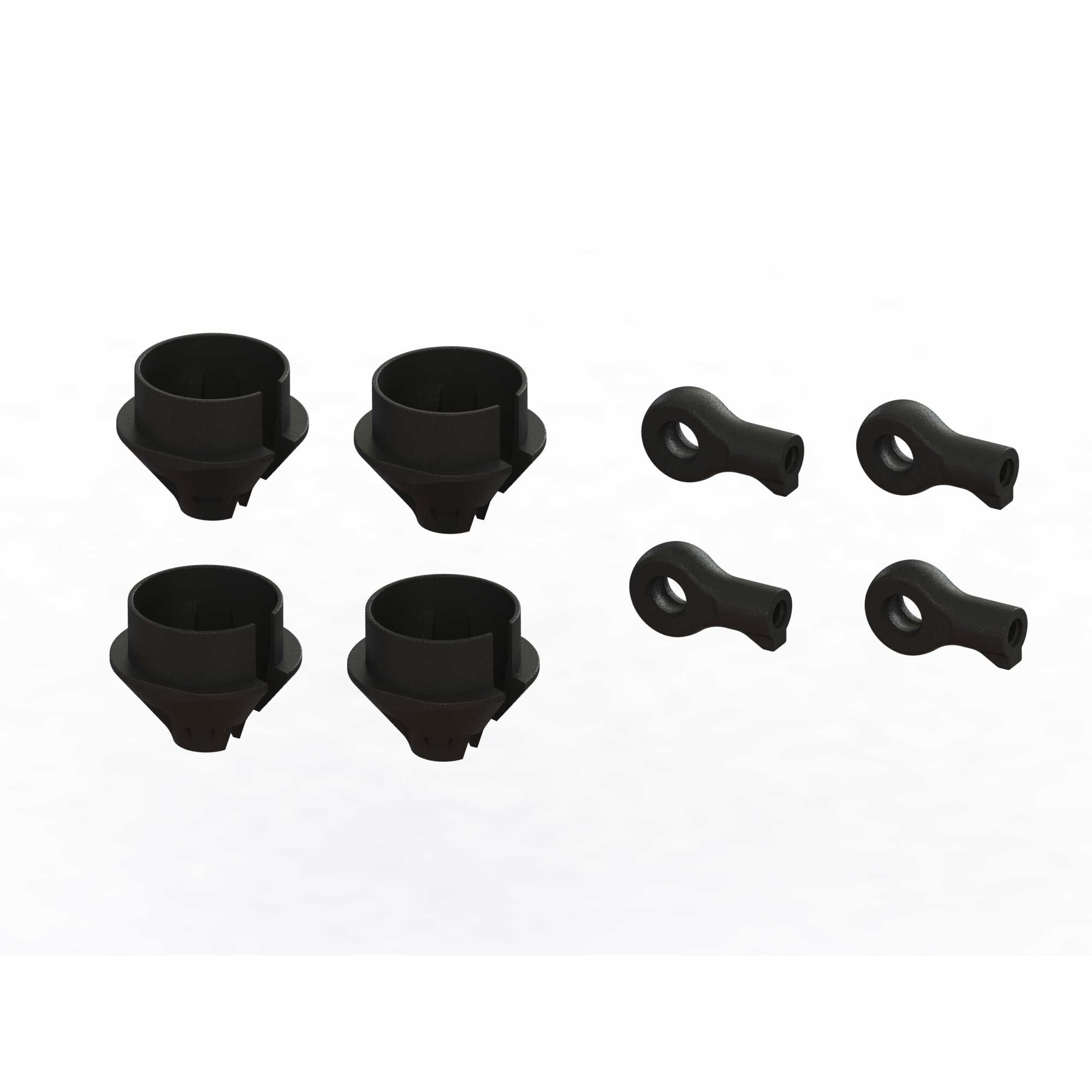 ARRMA HD Shock Rod End & Spring Cup Set (2 Pair)-ARA330608