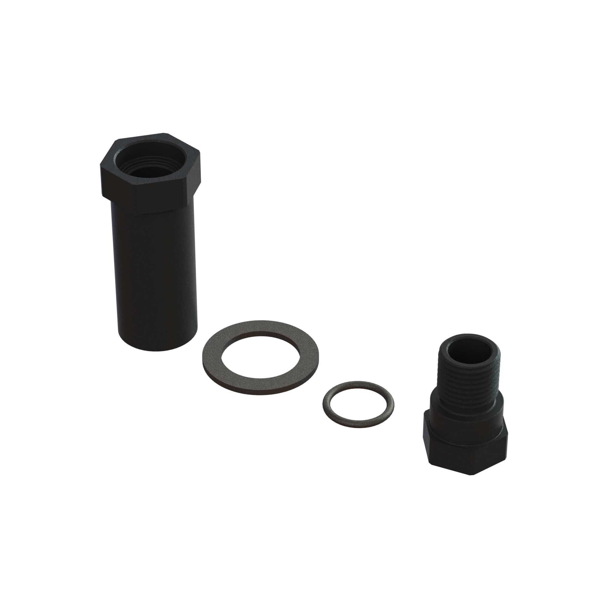 ARRMA Aluminum Servo Saver Hub Set Black-ARA340187