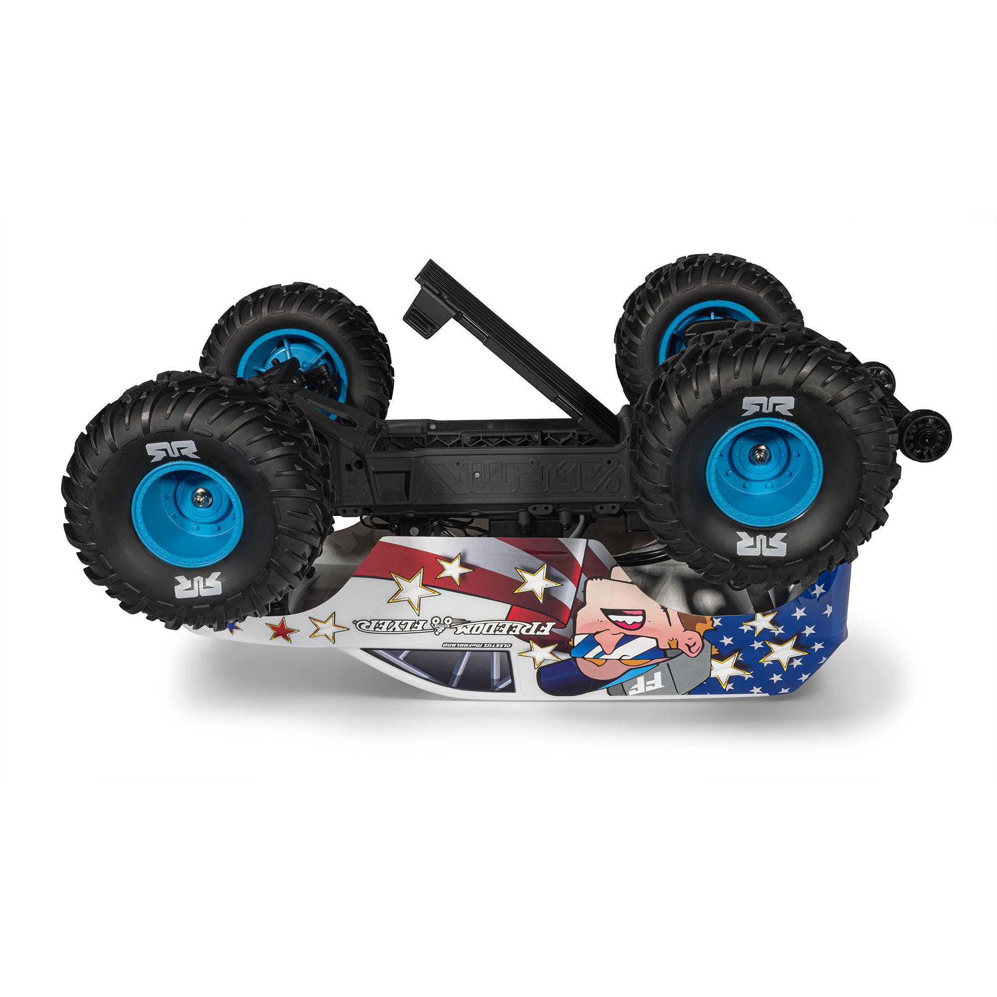 ARRMA 1/10 FREEDOM FLYER 223S 2WD RTR Brushless Monster Truck (Battery & Charger Included), White-ARA3530SFFT1